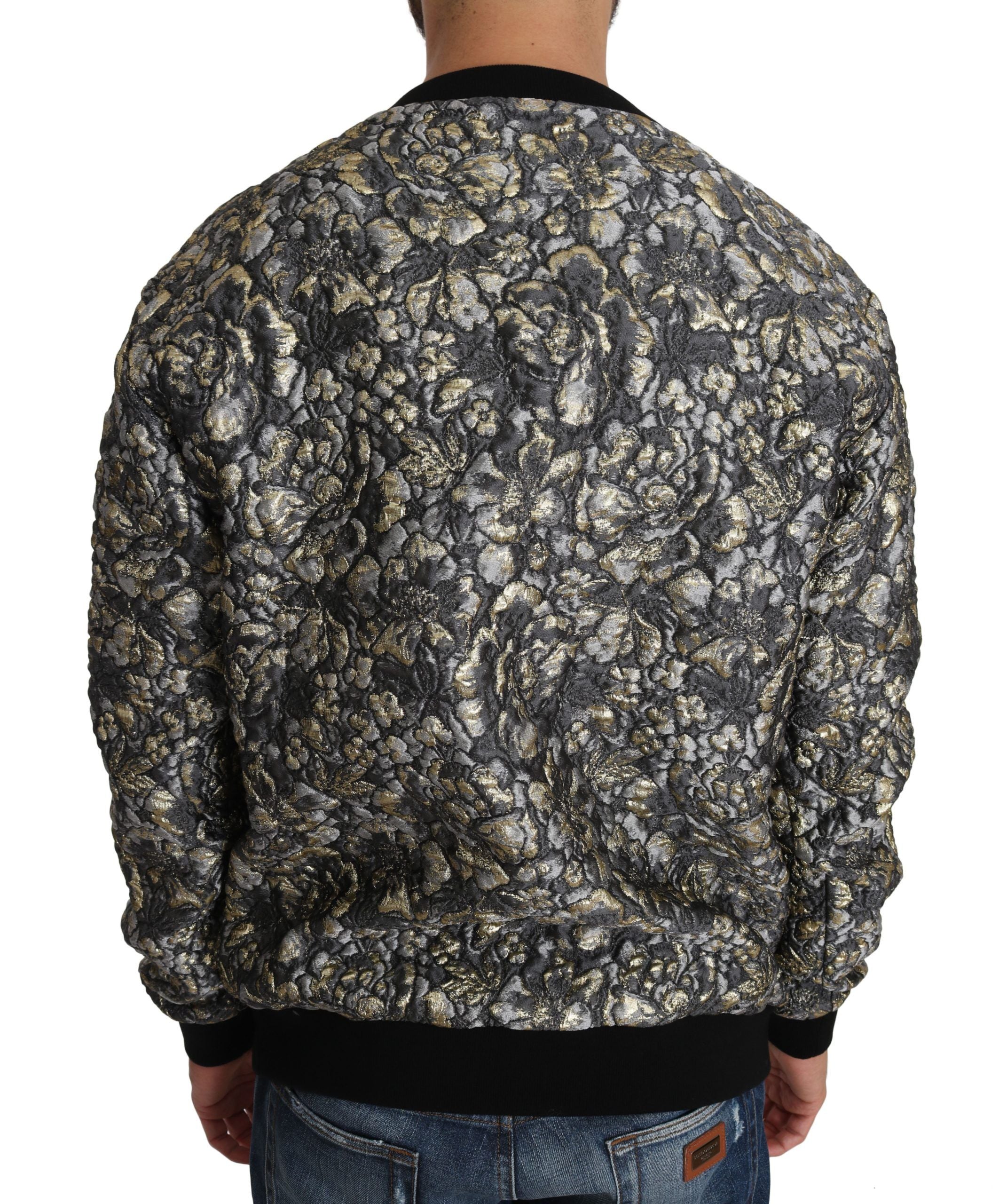 Samba Jacquard Palm Crewneck Sweater - ventzia
