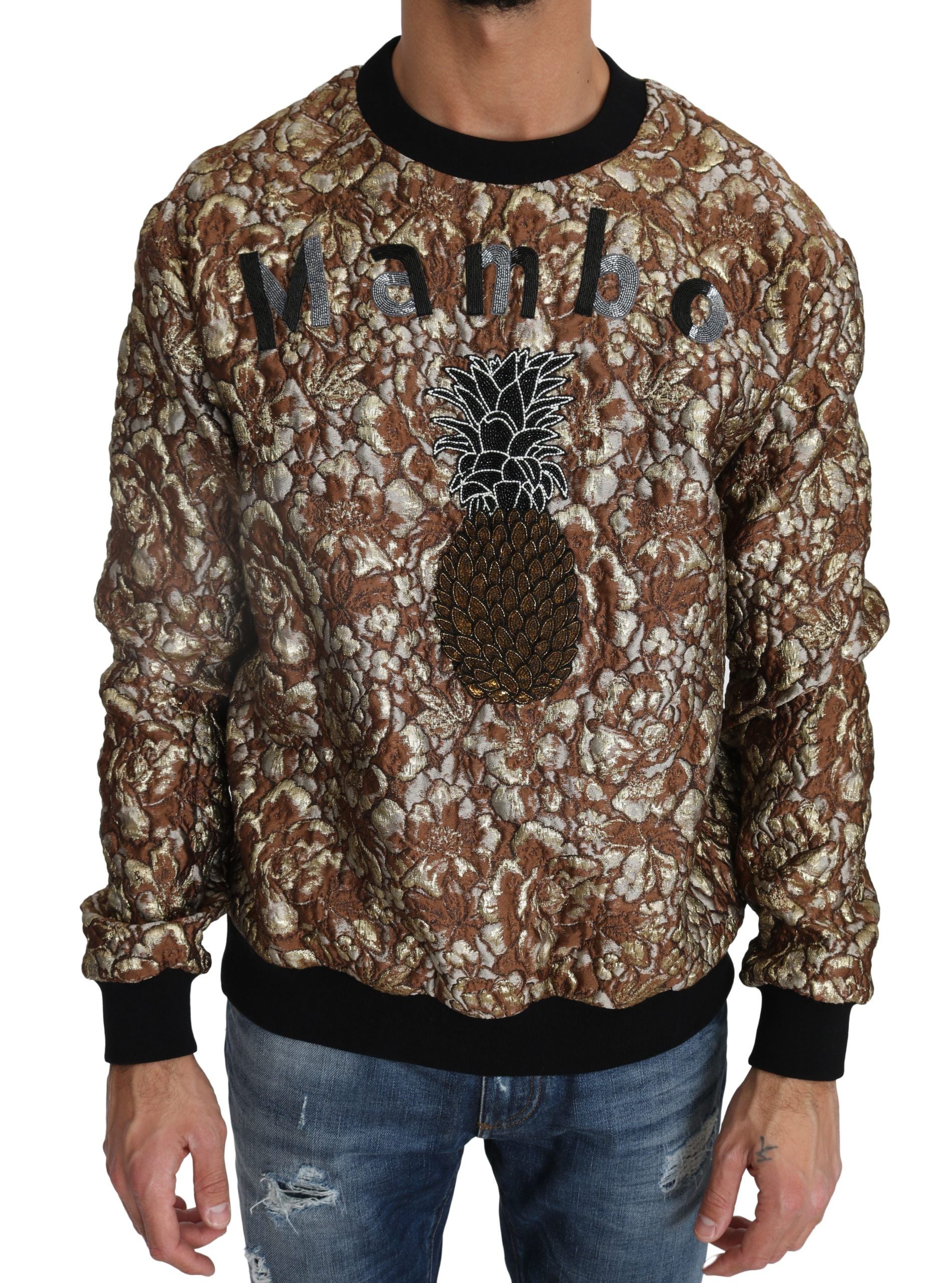 Opulent Multicolor Crewneck Sweater - ventzia