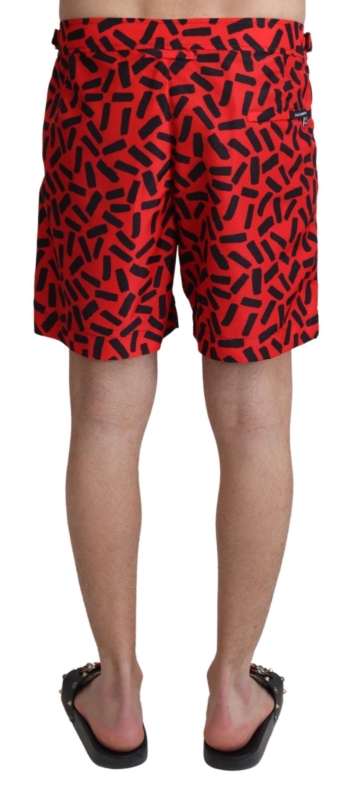 Chic Red Swim Trunks Boxer Shorts - ventzia