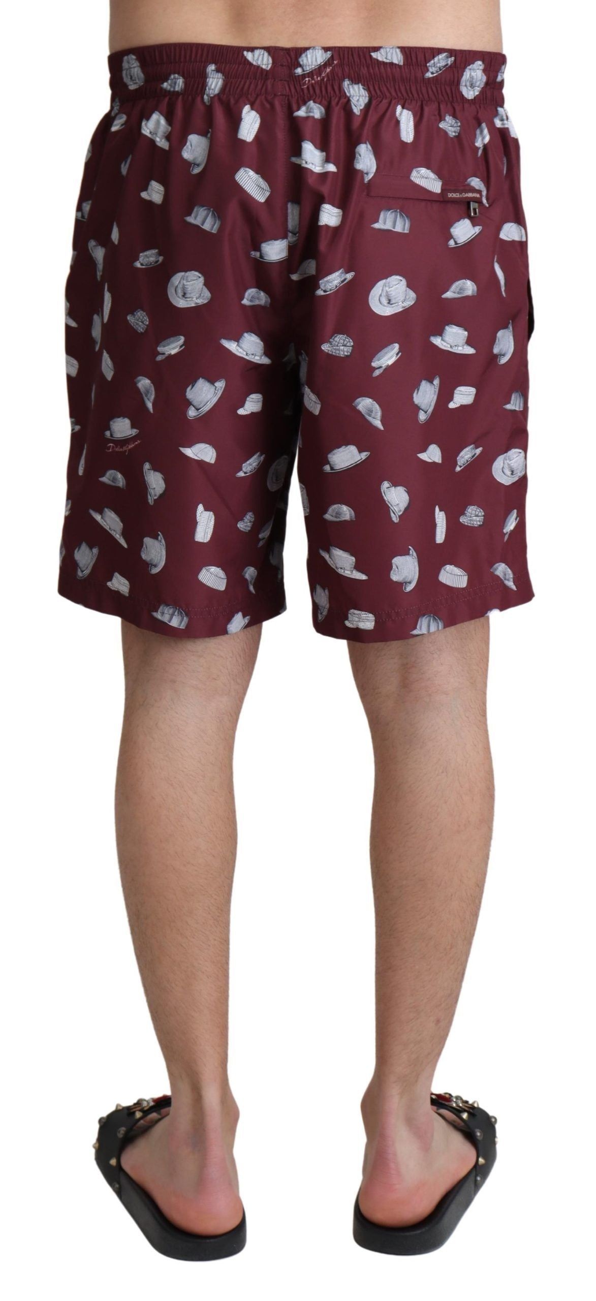 Elegant Maroon Beachwear Trunks - ventzia