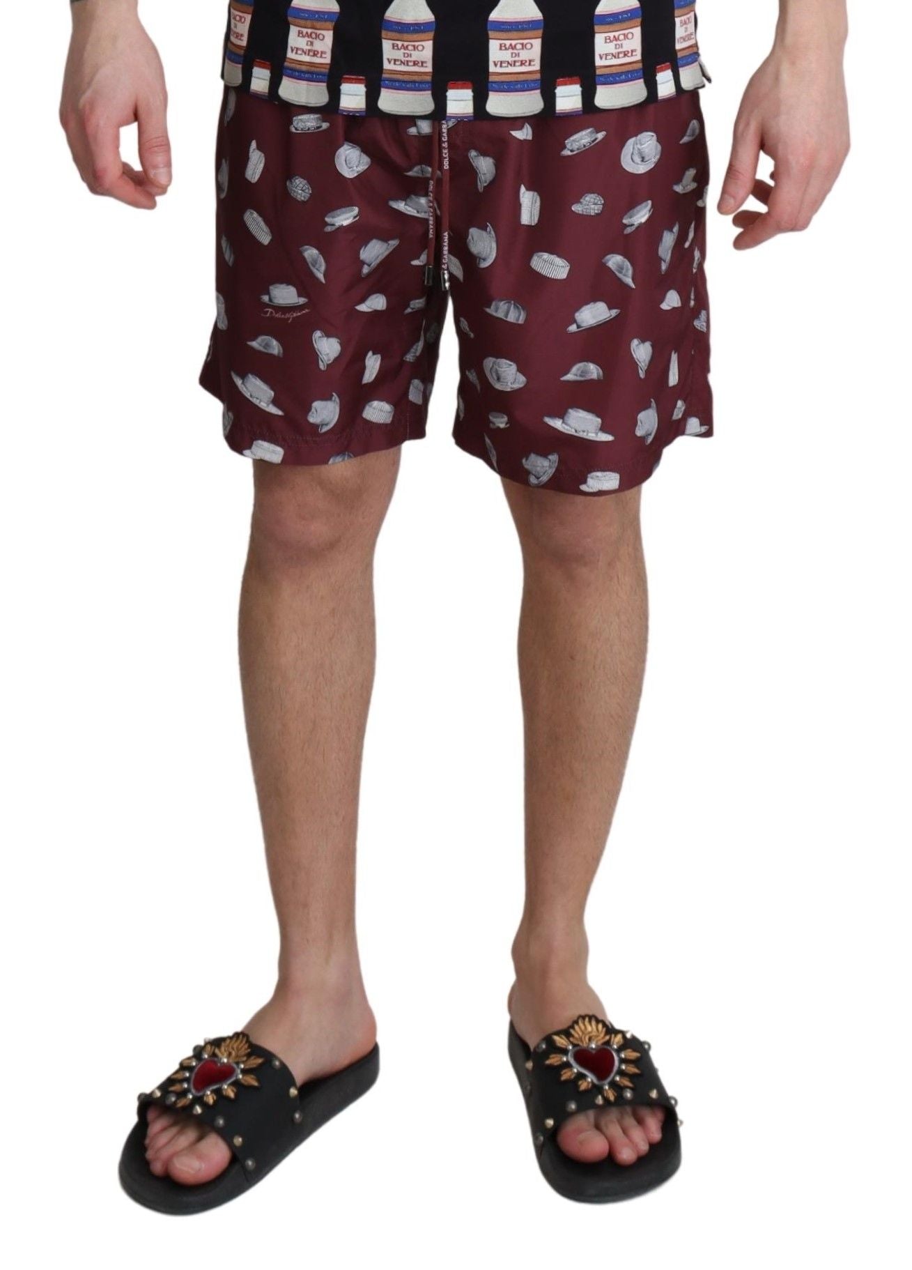 Elegant Maroon Beachwear Trunks - ventzia
