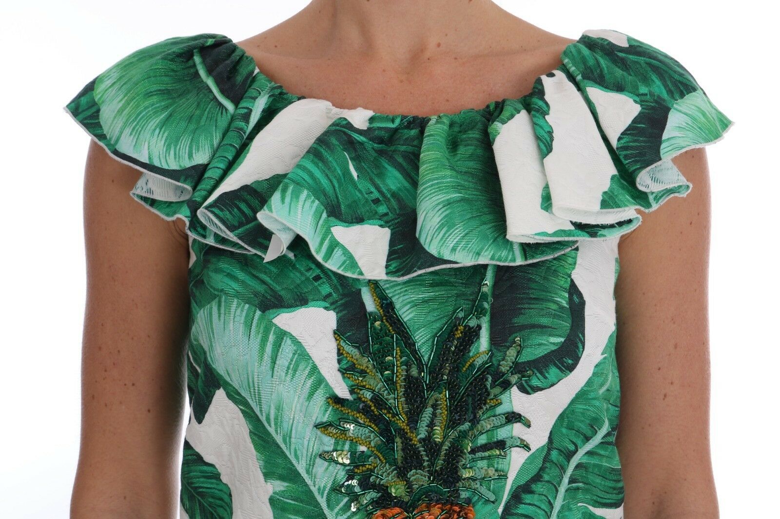 Elegant Sequined Pineapple Blouse - ventzia