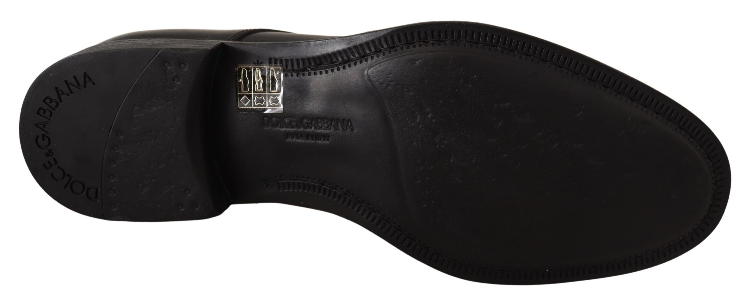 Elegant Black Derby Formal Shoes - ventzia