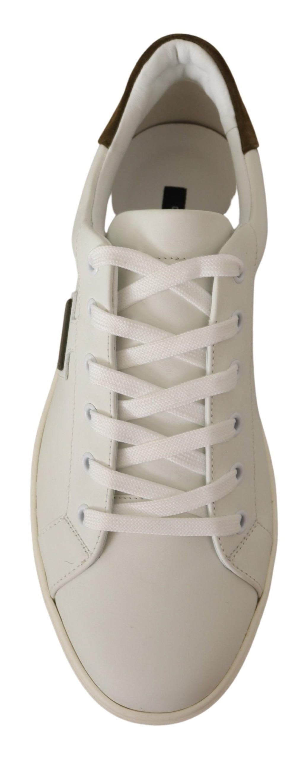 Chic White Leather Sneakers for Men - ventzia