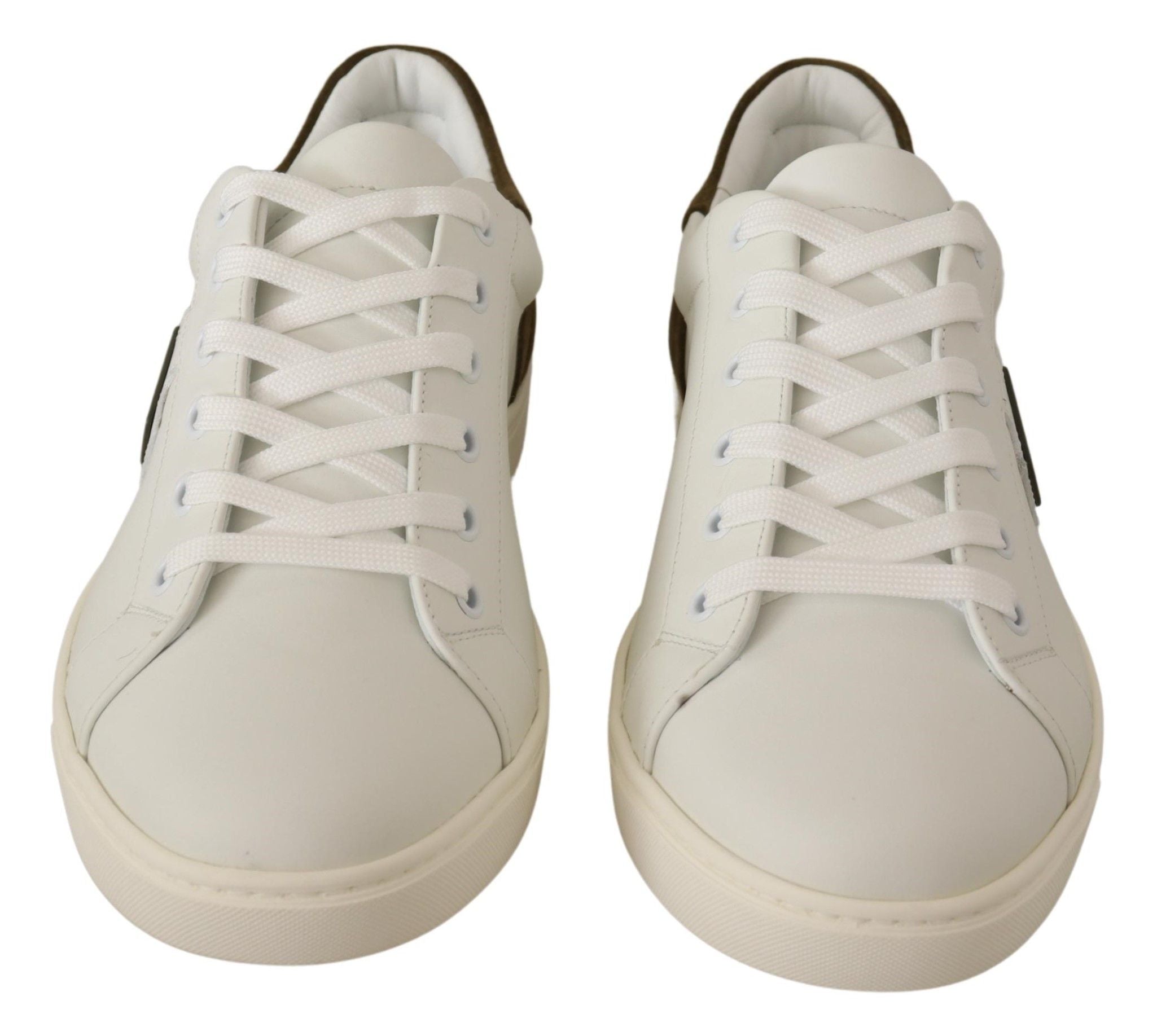 Chic White Leather Sneakers for Men - ventzia