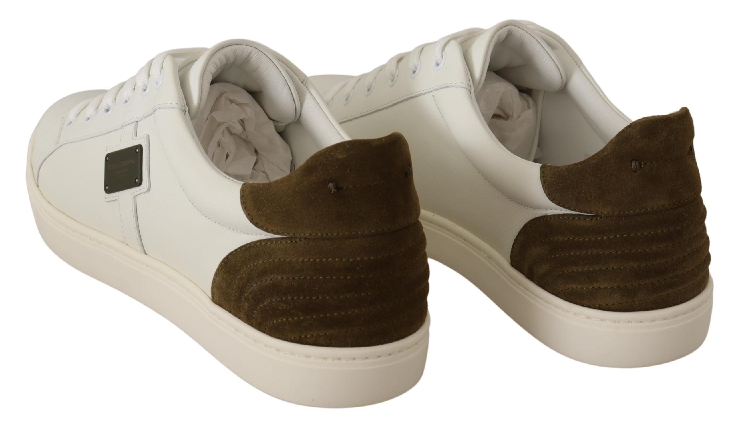Chic White Leather Sneakers for Men - ventzia