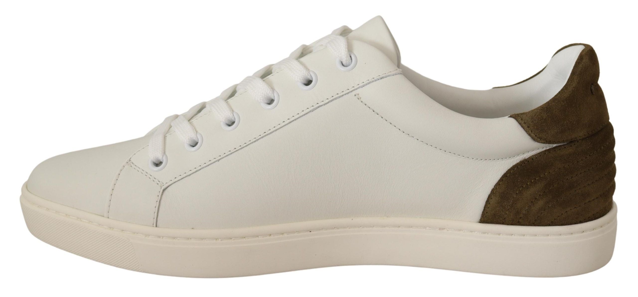 Chic White Leather Sneakers for Men - ventzia