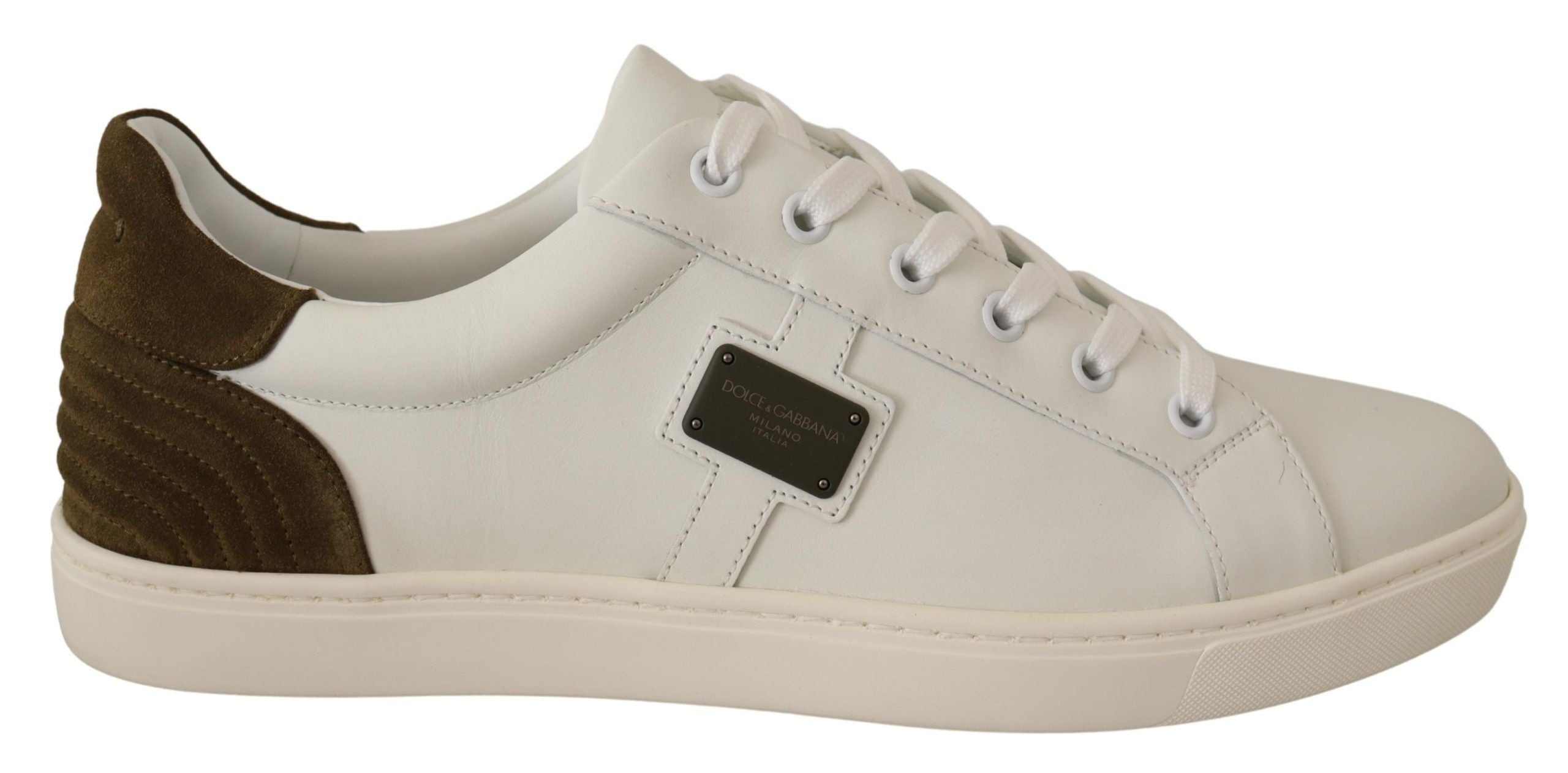 Chic White Leather Sneakers for Men - ventzia