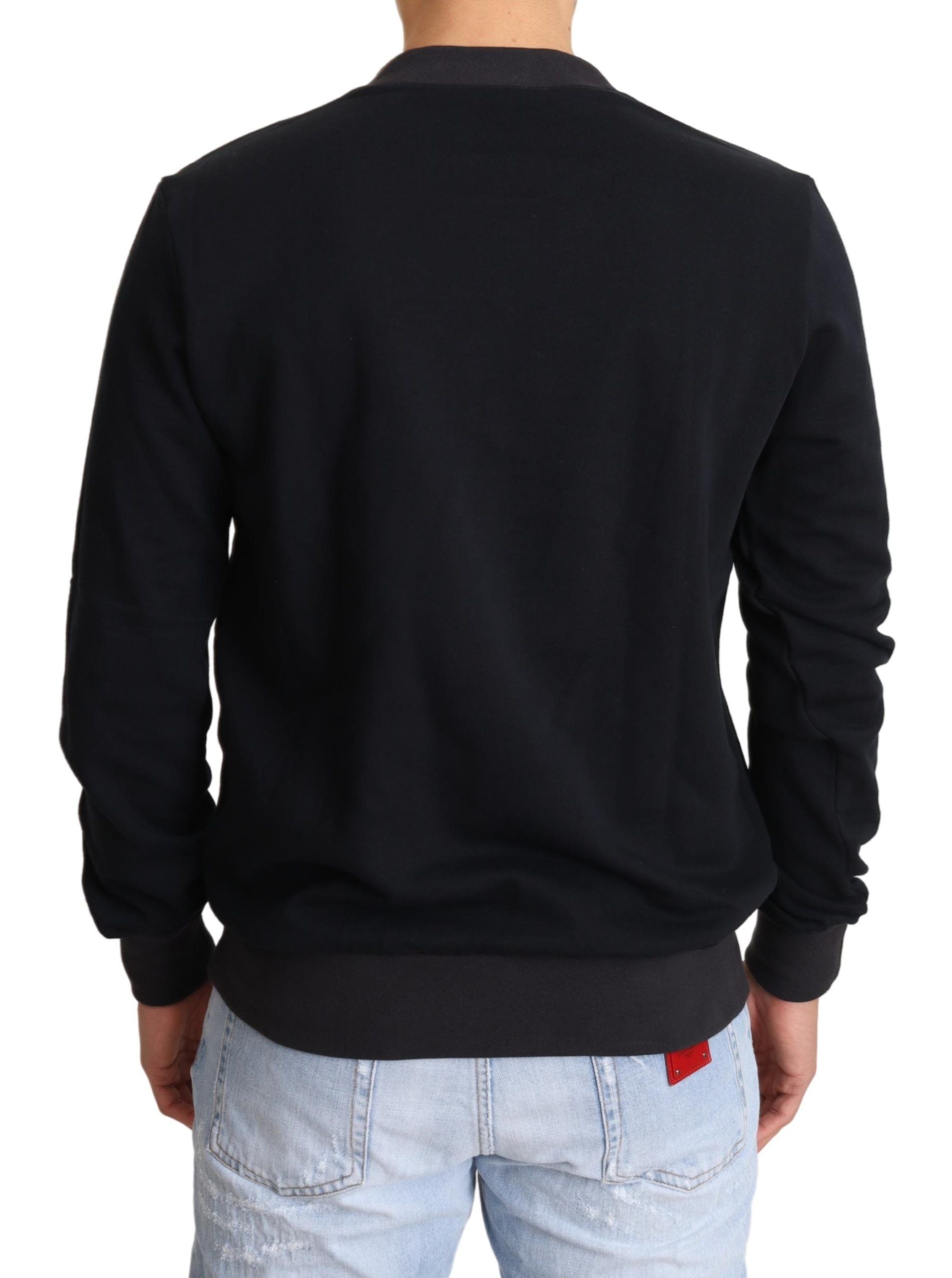 Regal Crown Motive Crewneck Sweater - ventzia