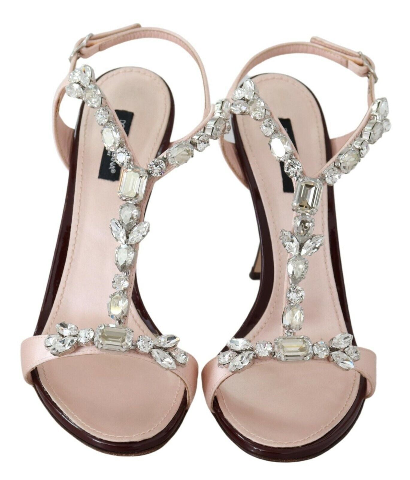 Crystal-Embellished Stiletto Sandals - ventzia
