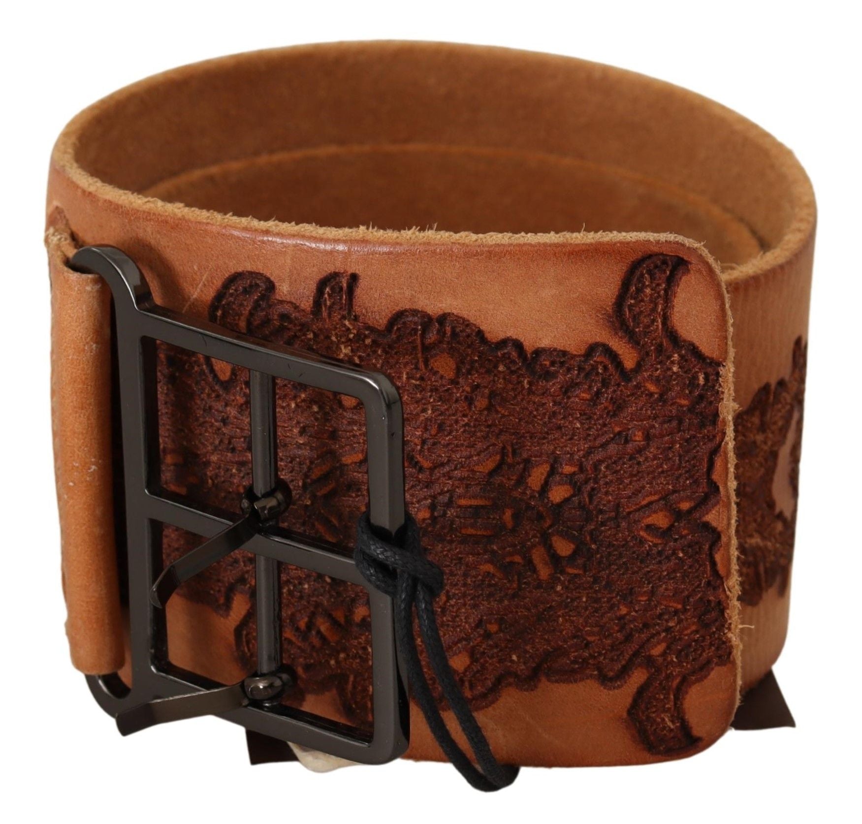 Classy Double Buckle Genuine Leather Belt - ventzia