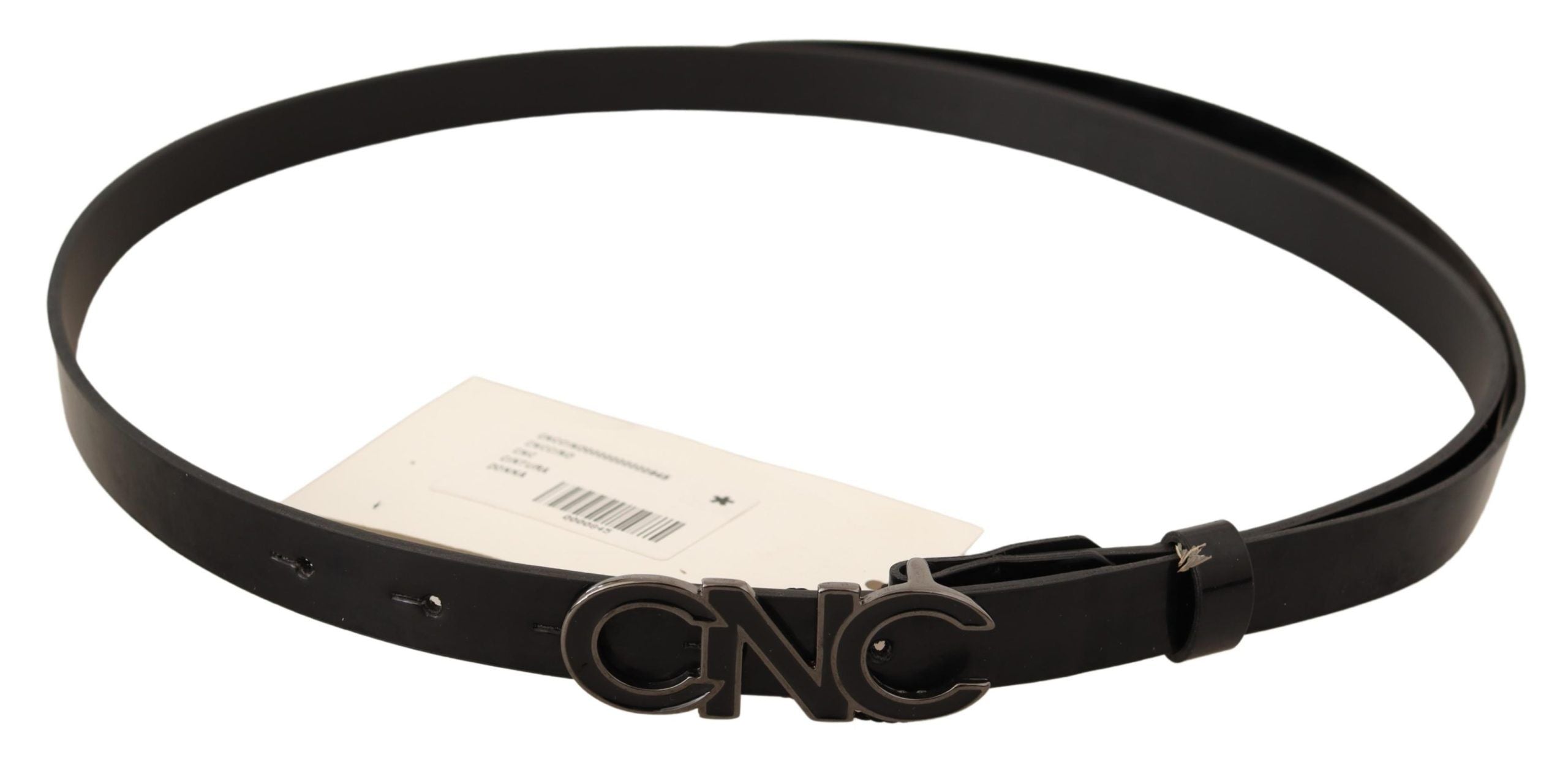 Elegant Black Leather Fashion Belt - ventzia