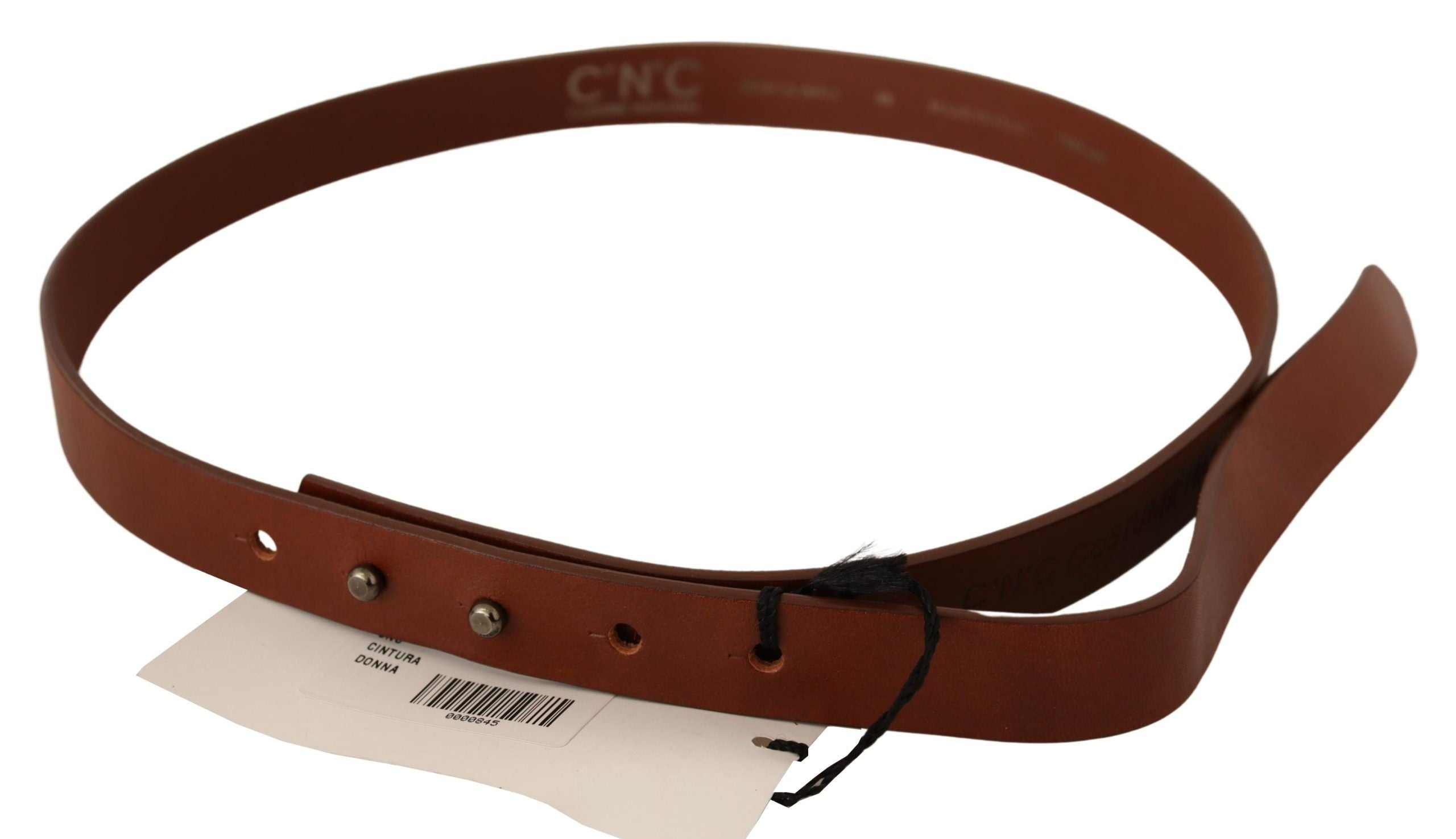 Elegant Brown Leather Fashion Belt - ventzia