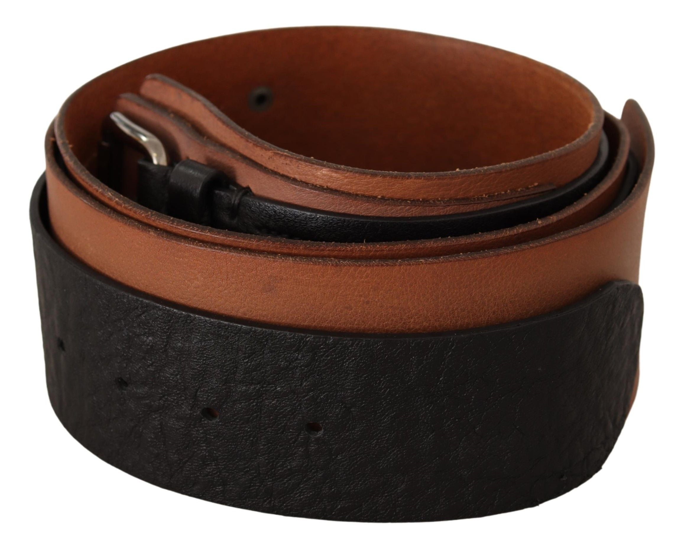 Elegant Dual-Tone Leather Fashion Belt - ventzia