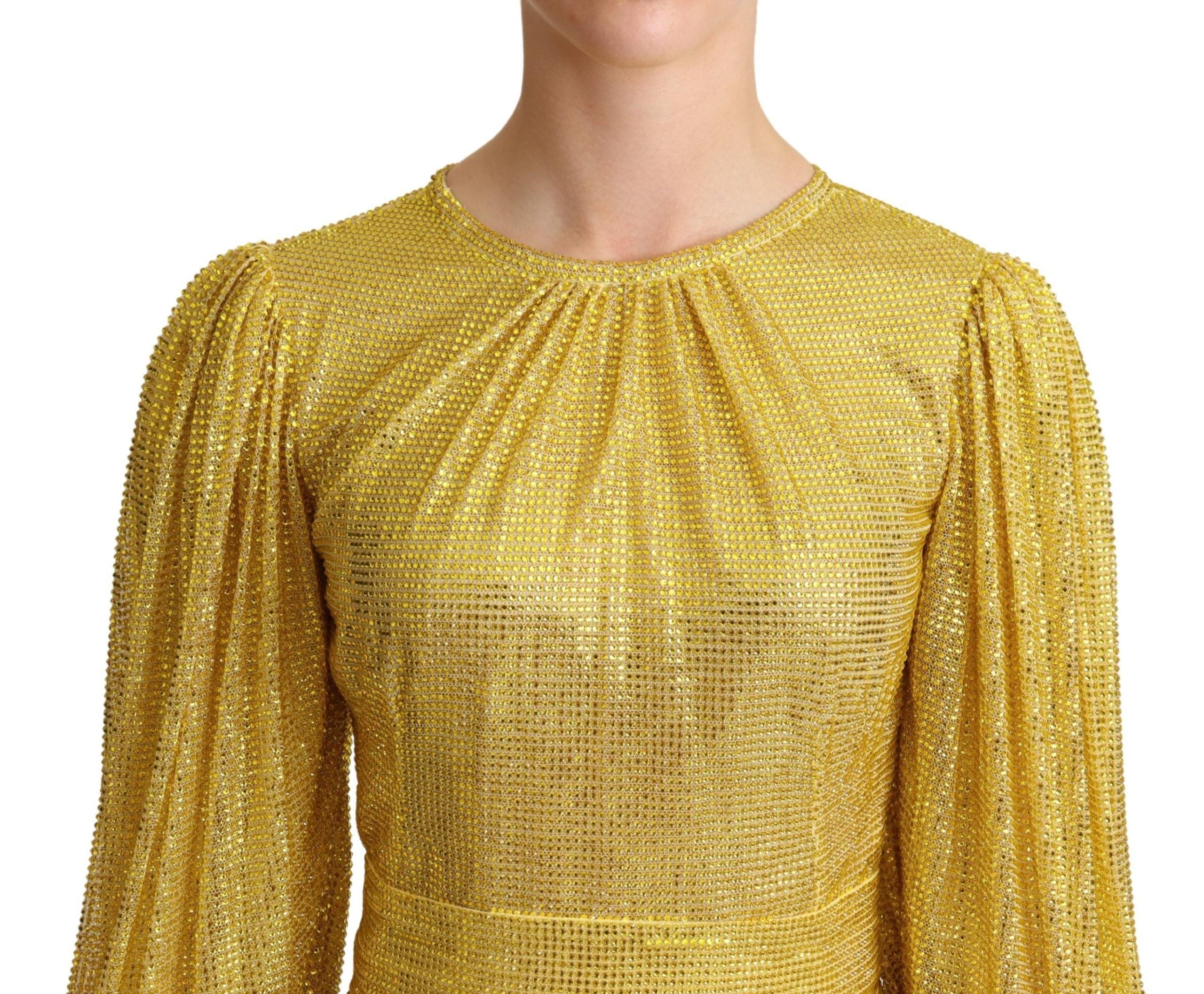 Crystal Embellished Pleated Maxi Dress - ventzia