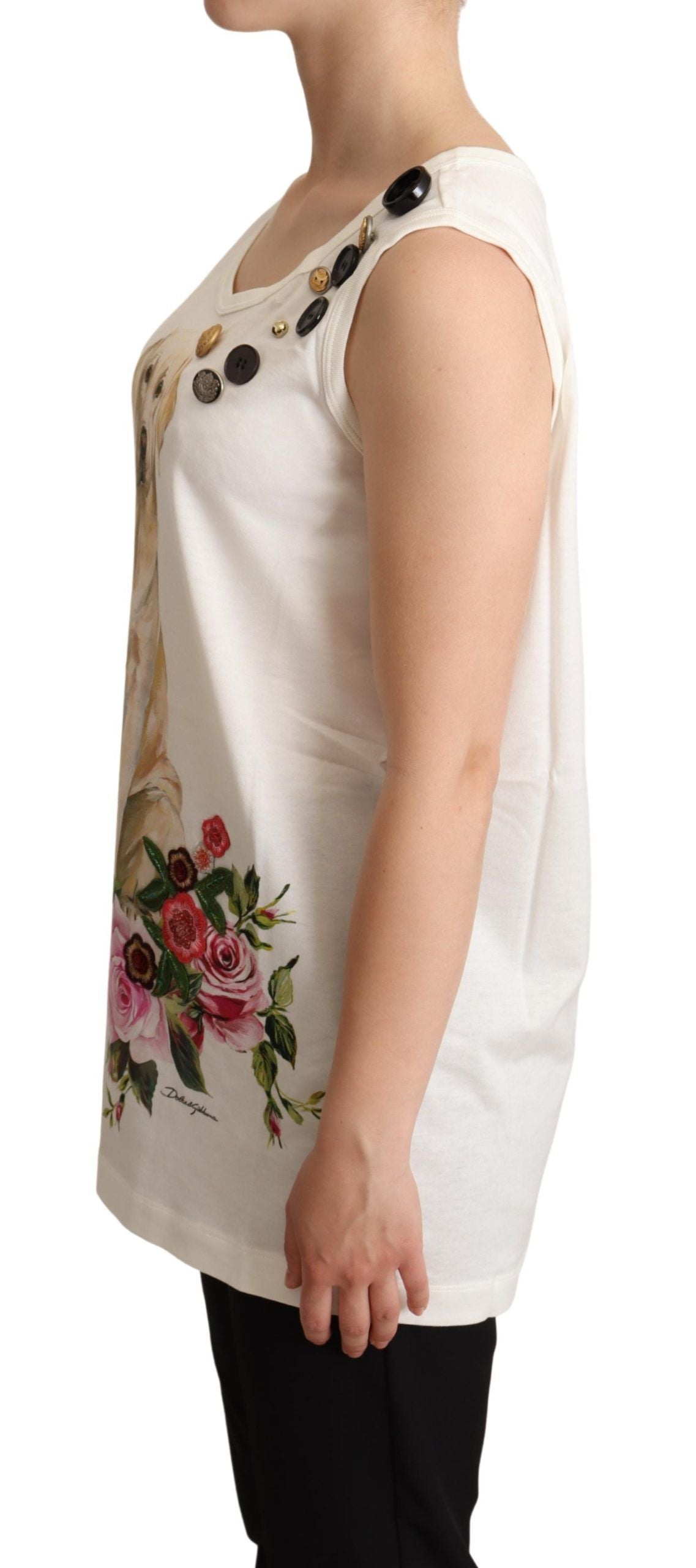 Chic Canine Floral Sleeveless Tank - ventzia