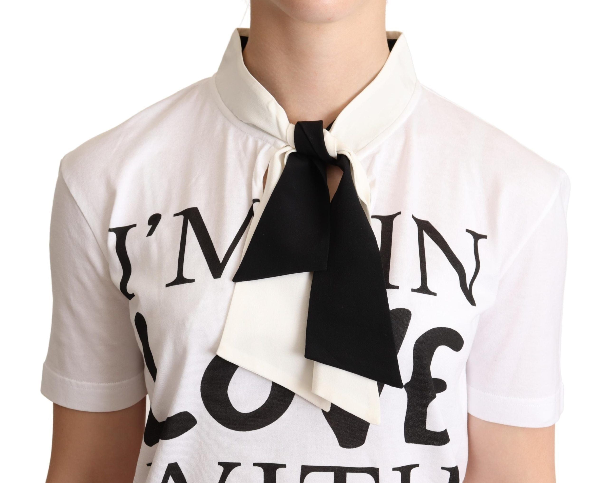 Chic Love Slogan Silk Cotton Tee - ventzia