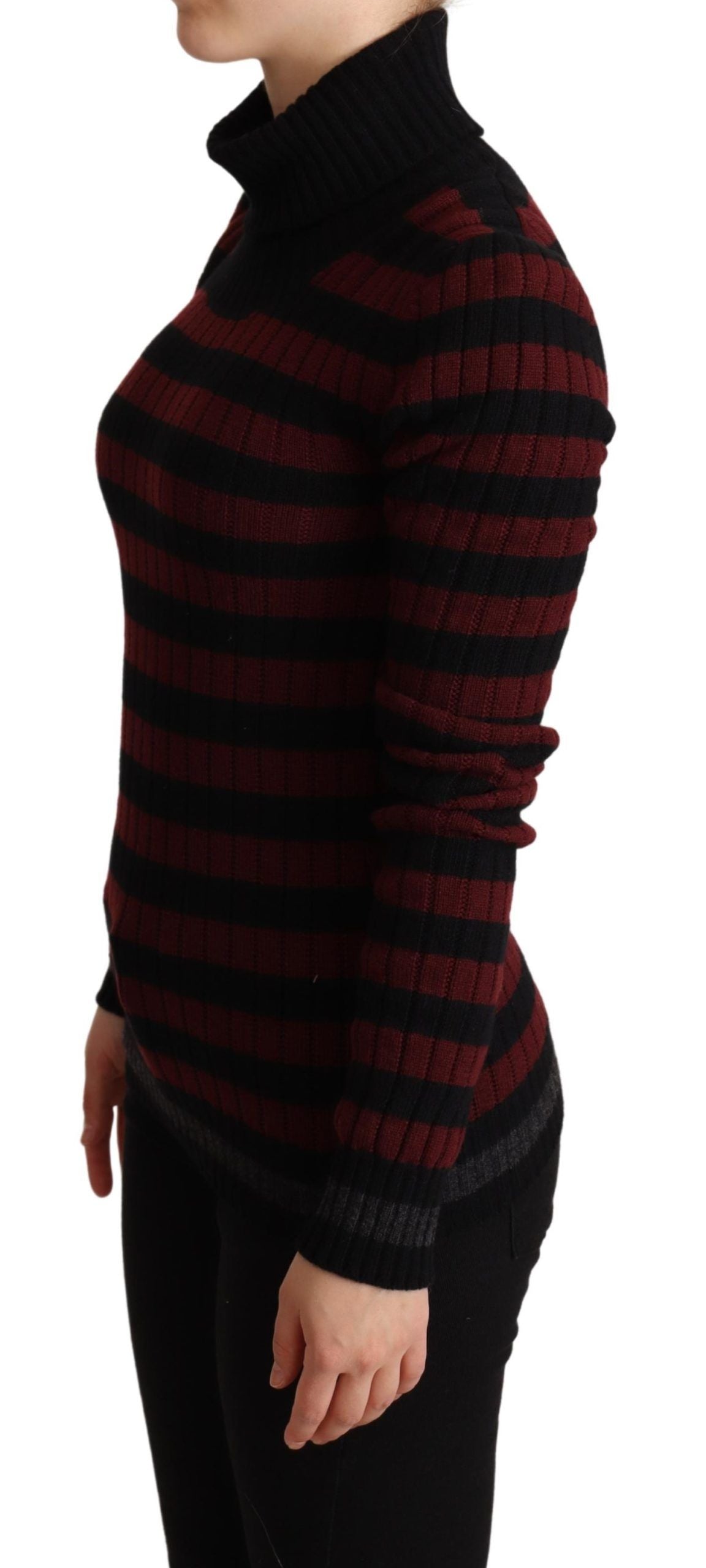 Chic Striped Wool-Cashmere Sweater - ventzia