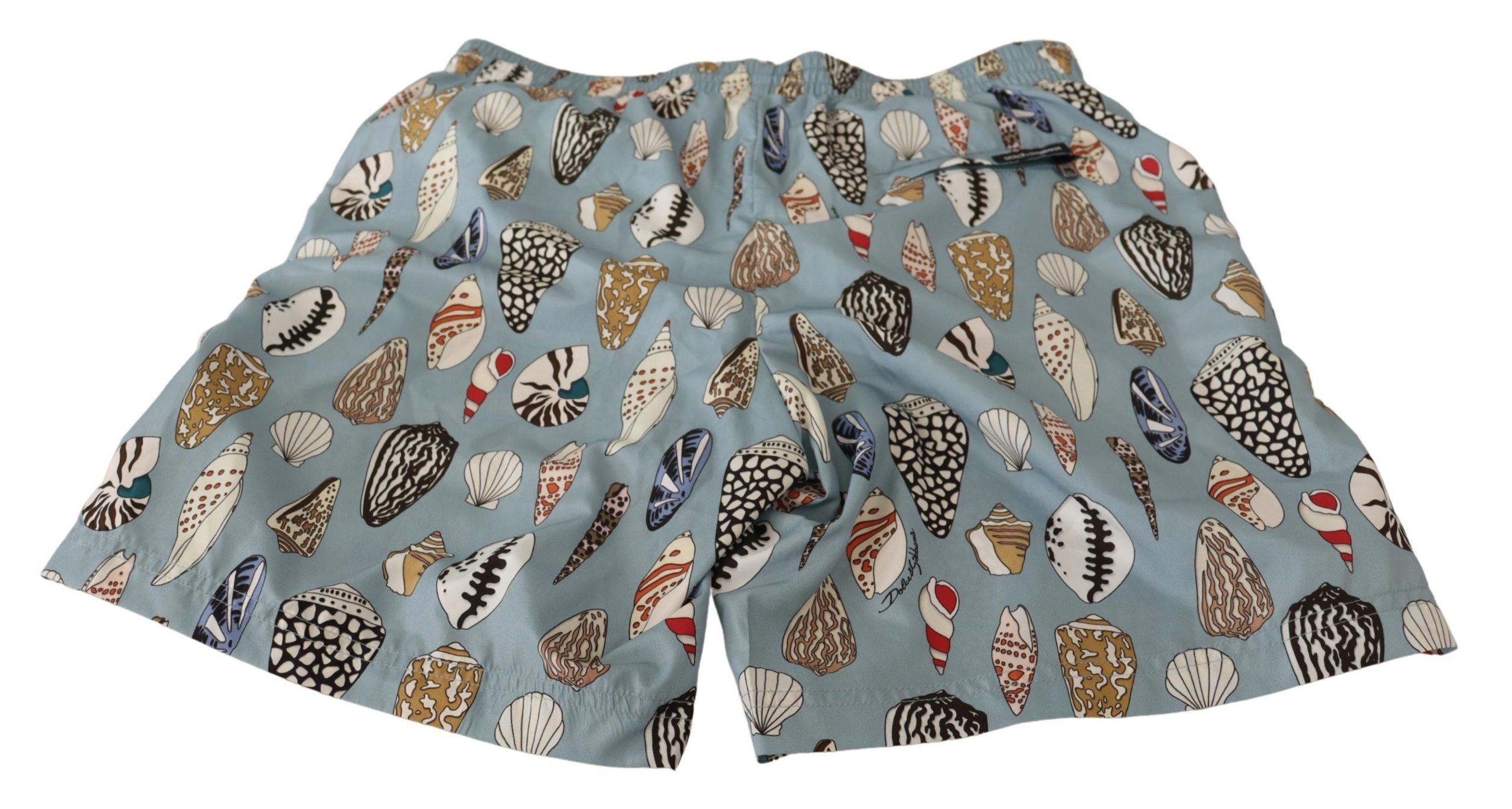 Elegant Seashell Print Swim Trunks - ventzia