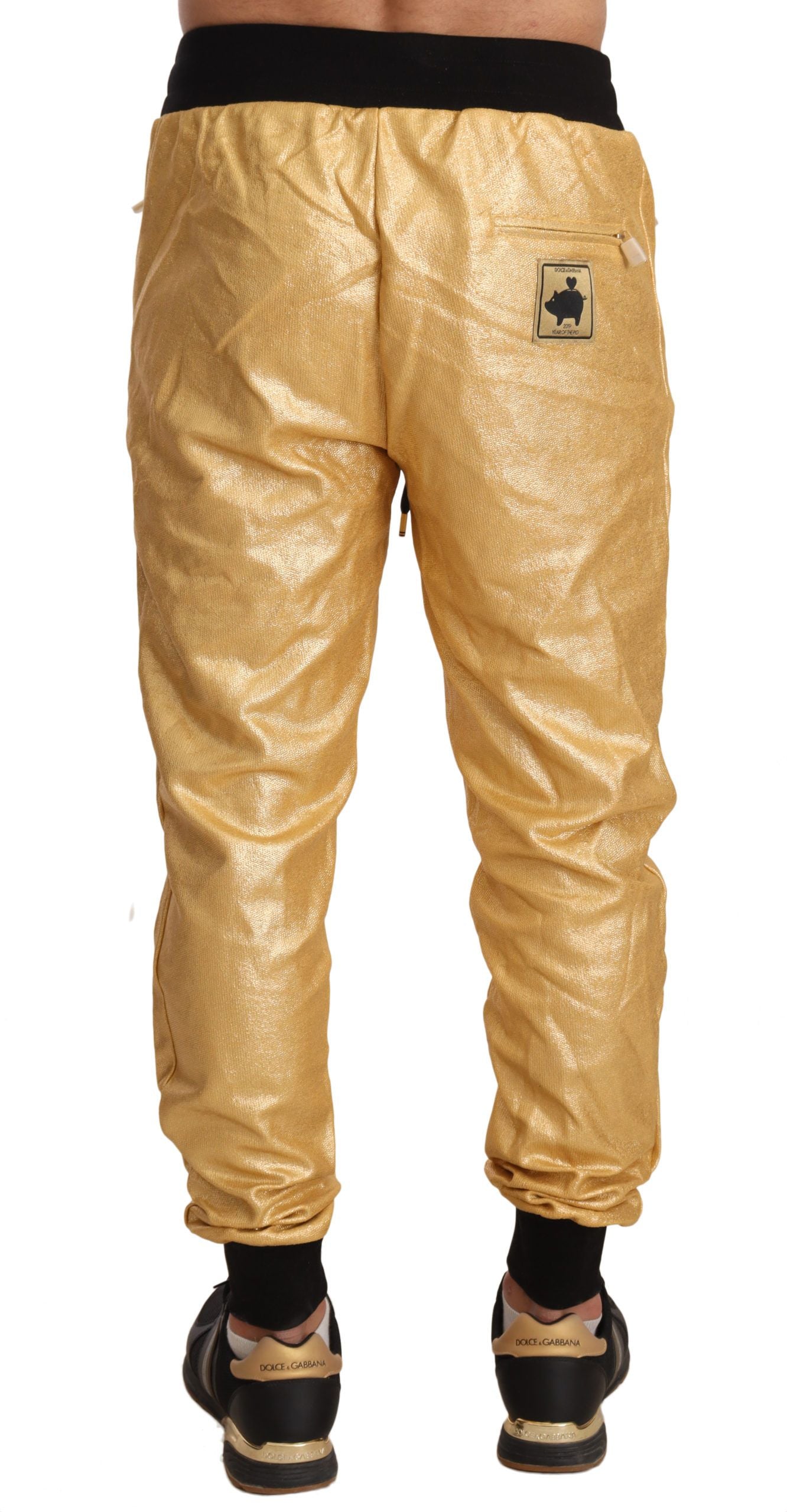 Gold Year of the Pig Sweatpants - ventzia
