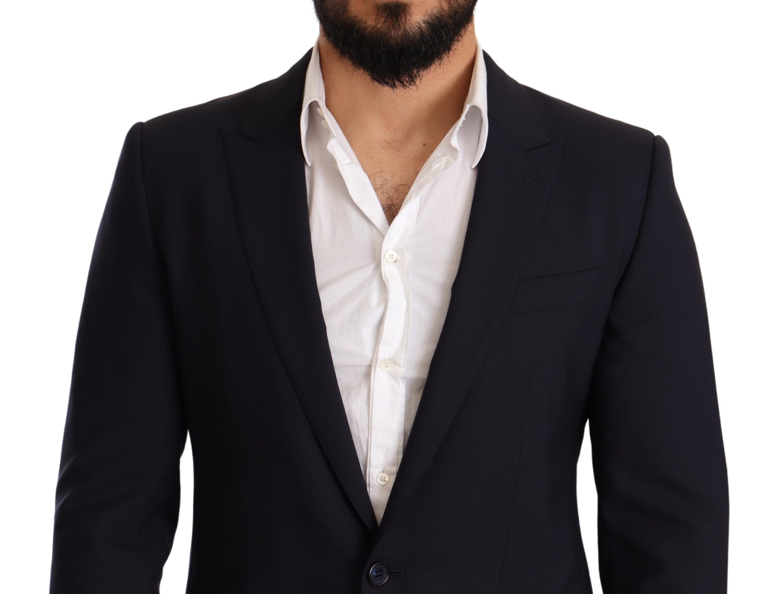 Elegant Navy Martini Blazer by Renowned Tailors - ventzia
