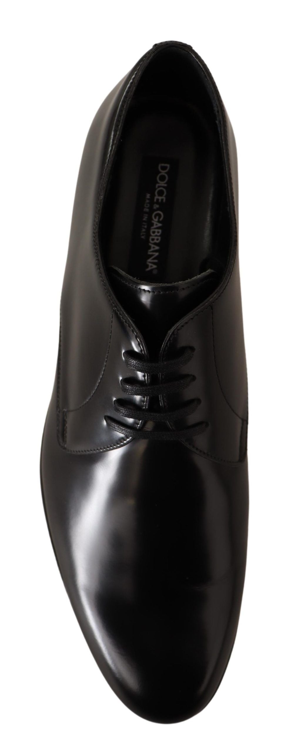 Black Leather Lace Up Men Dress Derby Shoes - ventzia