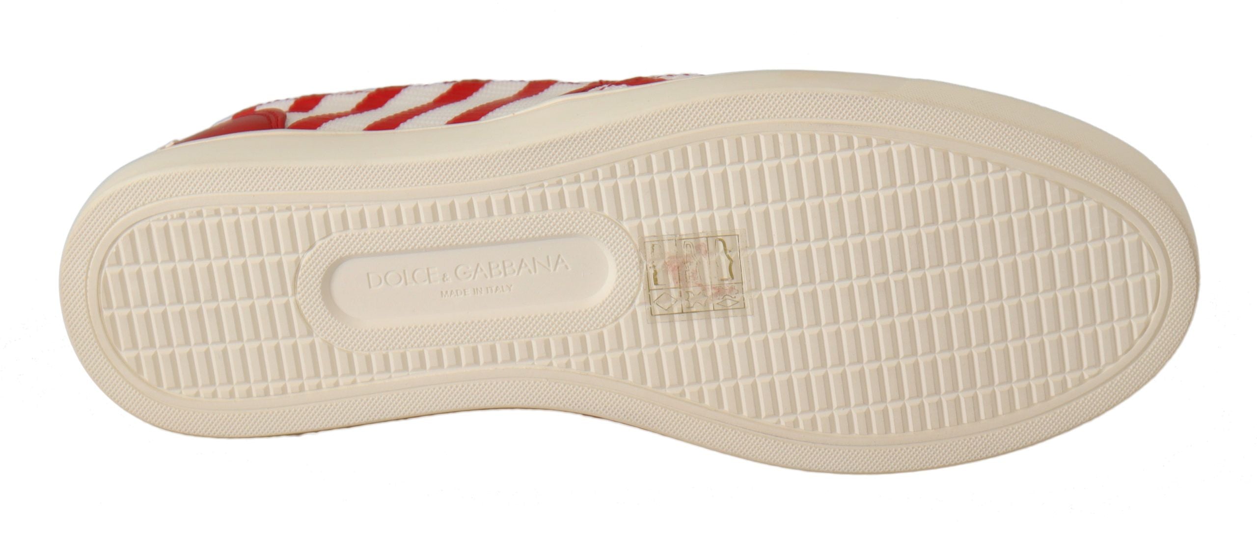 Stripe Print Studded Loafers - ventzia