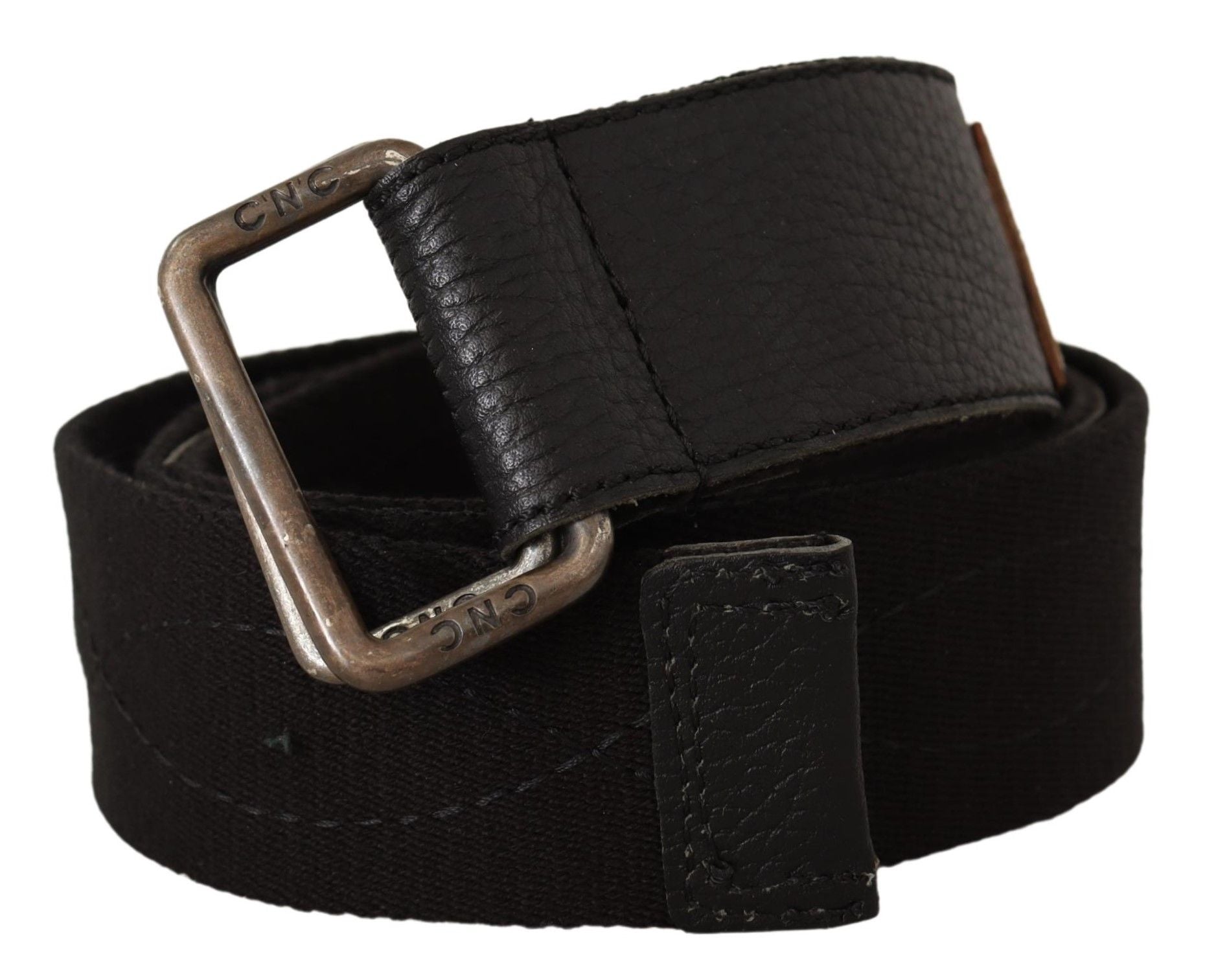 Elegant Cotton-Leather Blend Fashion Belt - ventzia