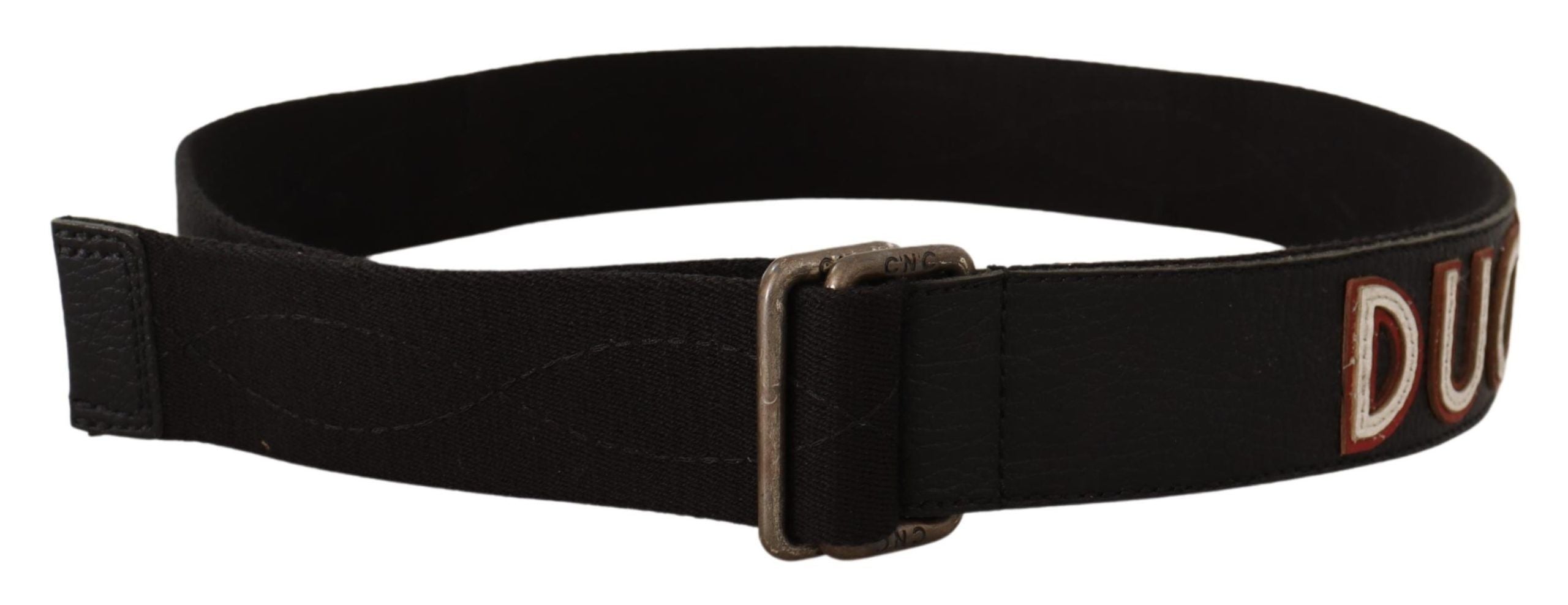 Elegant Cotton-Leather Blend Fashion Belt - ventzia