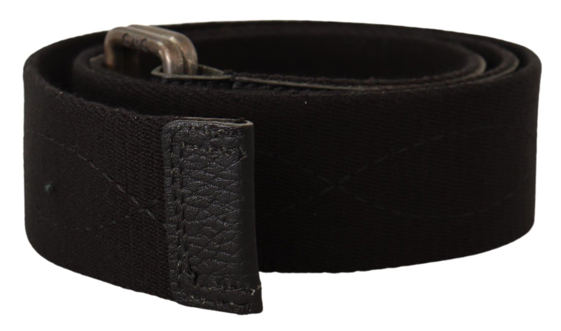 Elegant Cotton-Leather Blend Fashion Belt - ventzia