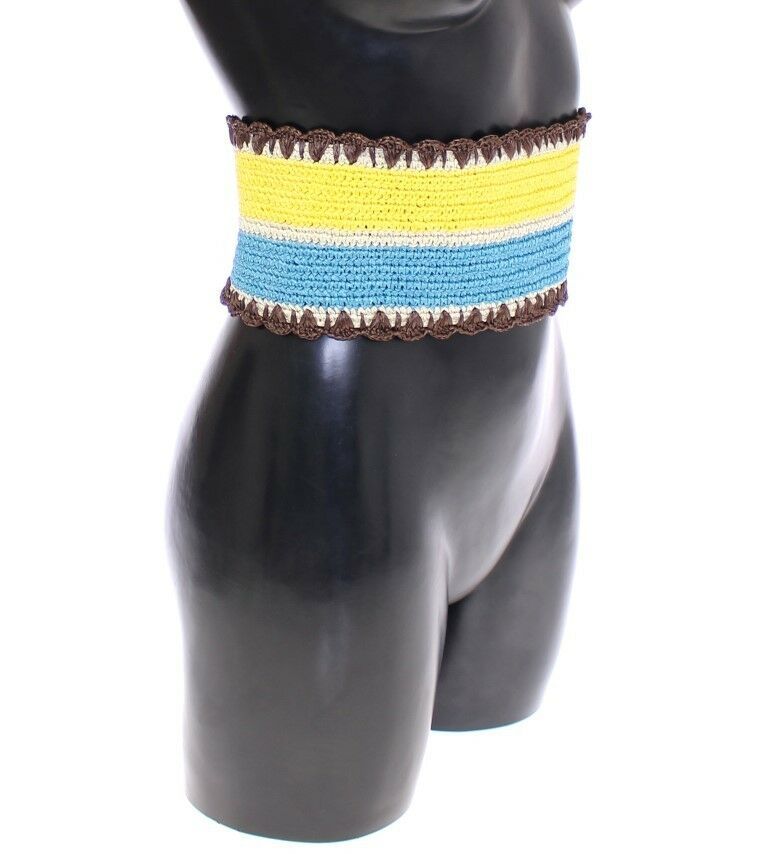 Runway Woven Raffia-Style Corset Belt - ventzia