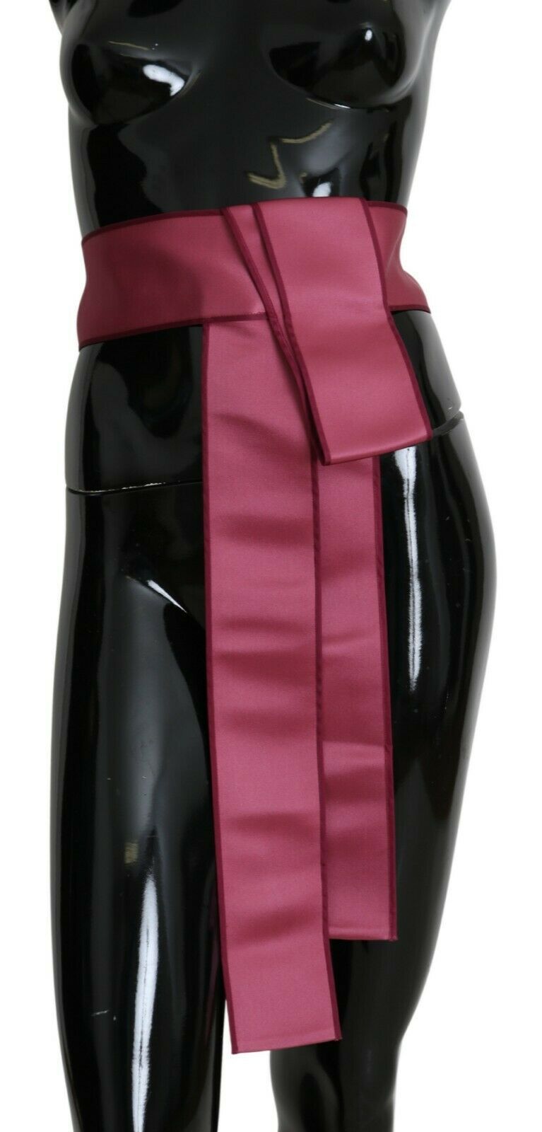Elegant Pink Silk Wide Waist Belt - ventzia