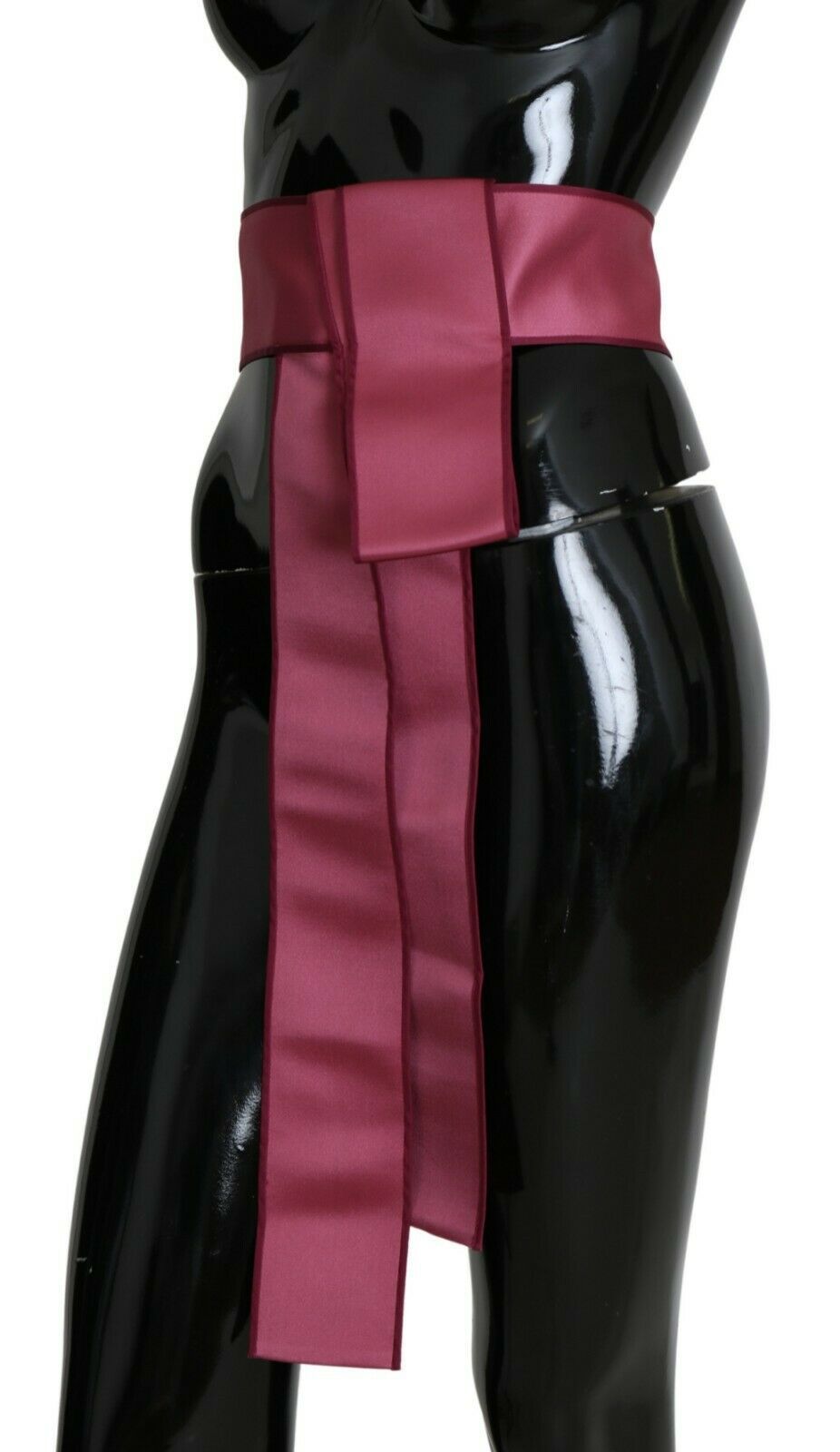 Elegant Pink Silk Wide Waist Belt - ventzia