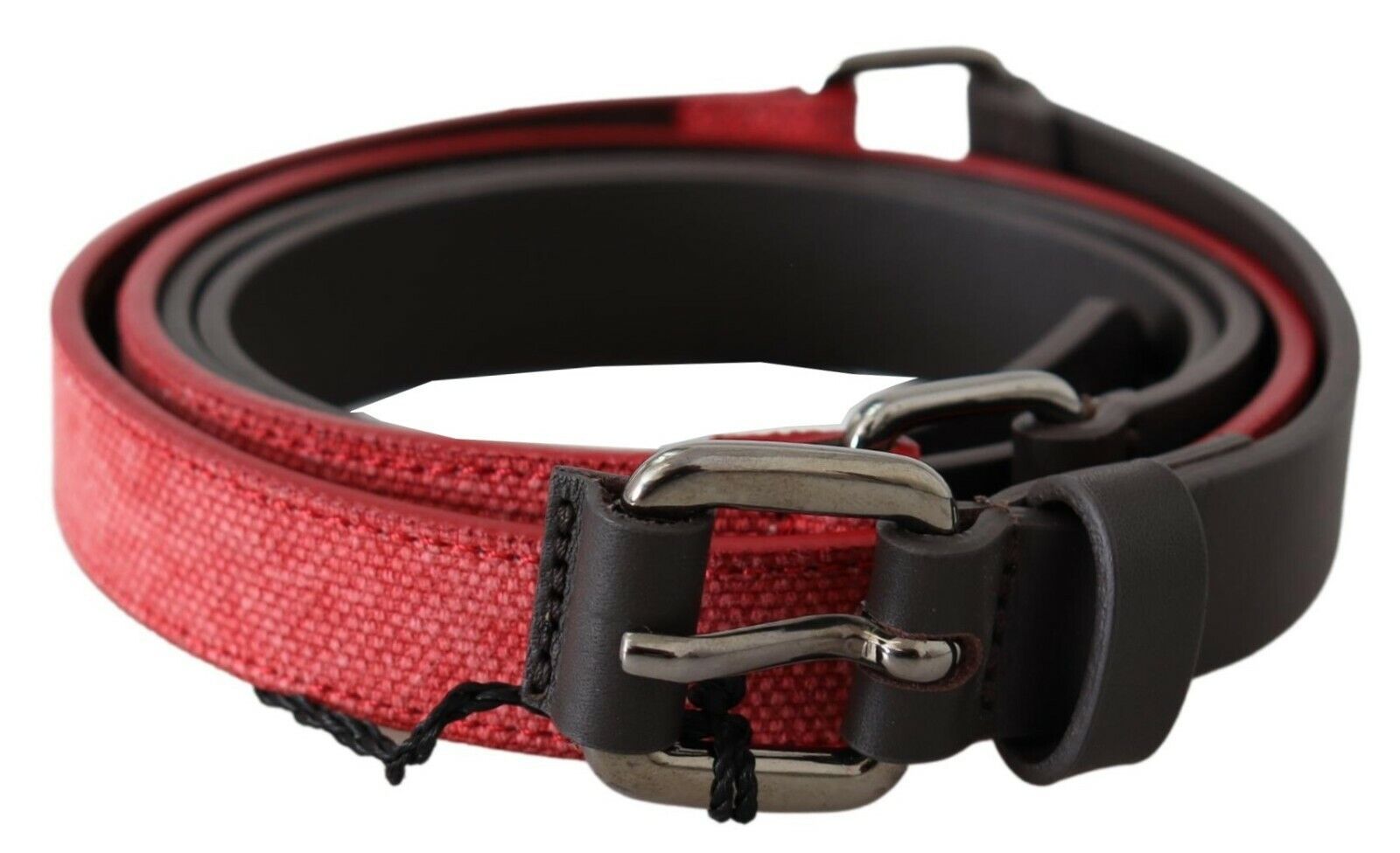 Elegant Red Brown Leather Fashion Belt - ventzia