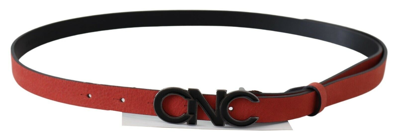 Elegant Blood Red Leather Belt - ventzia