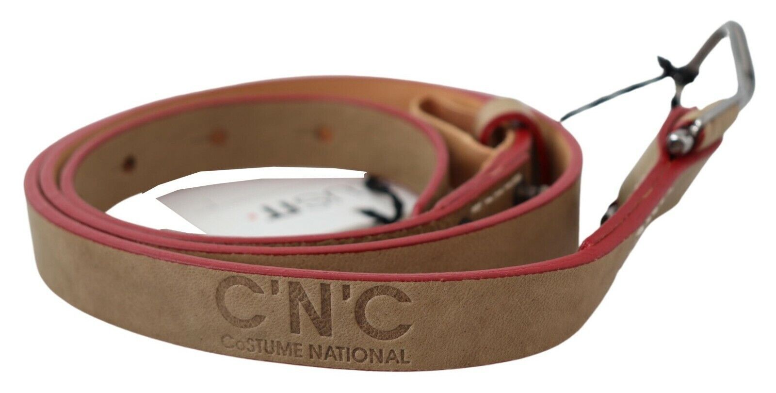 Beige Leather Fashion Belt - ventzia