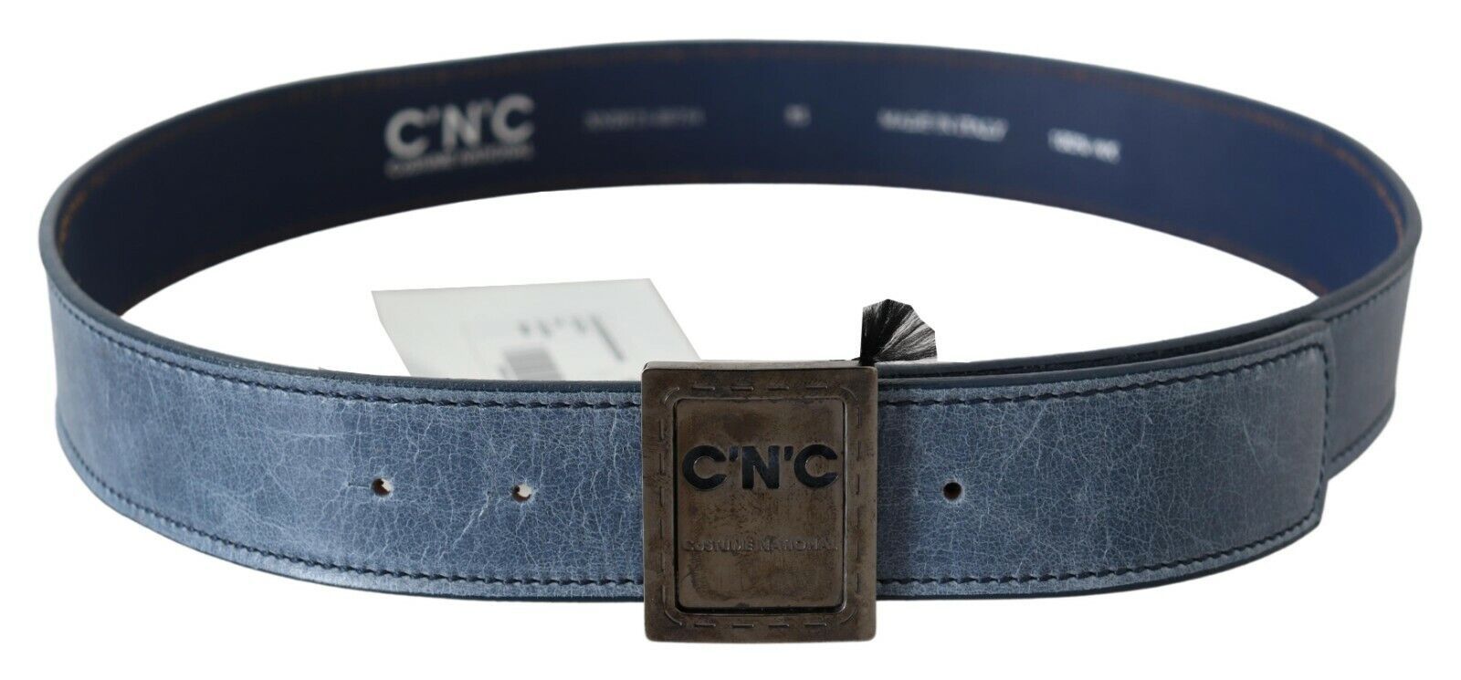 Elegant Blue Leather Fashion Belt - ventzia