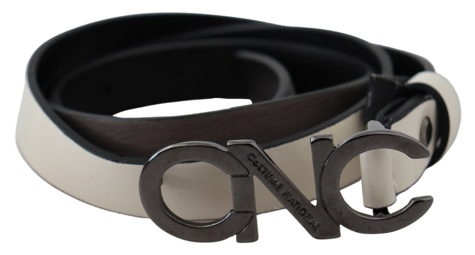 Elegant White Leather Fashion Belt - ventzia
