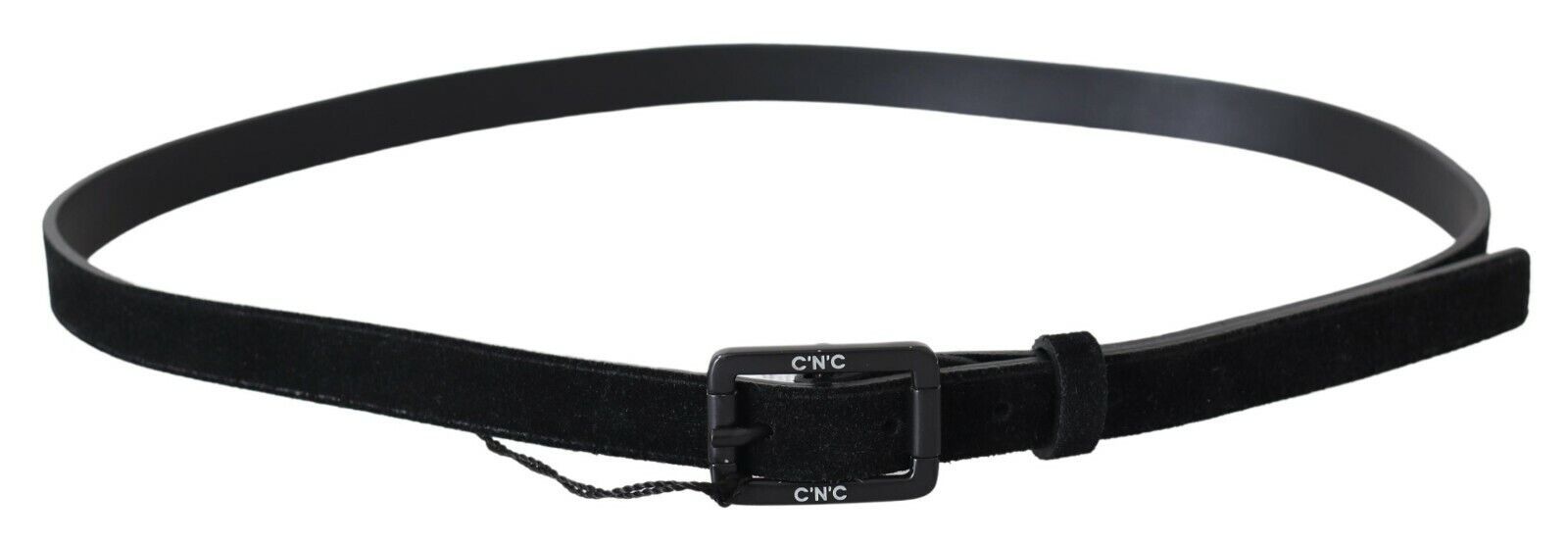 Elegant Black Leather Classic Belt - ventzia