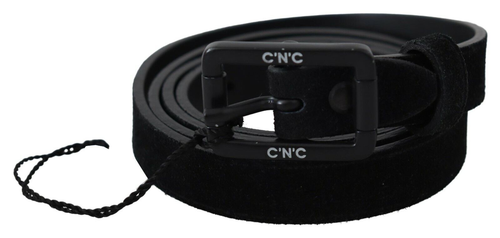 Elegant Black Leather Classic Belt - ventzia