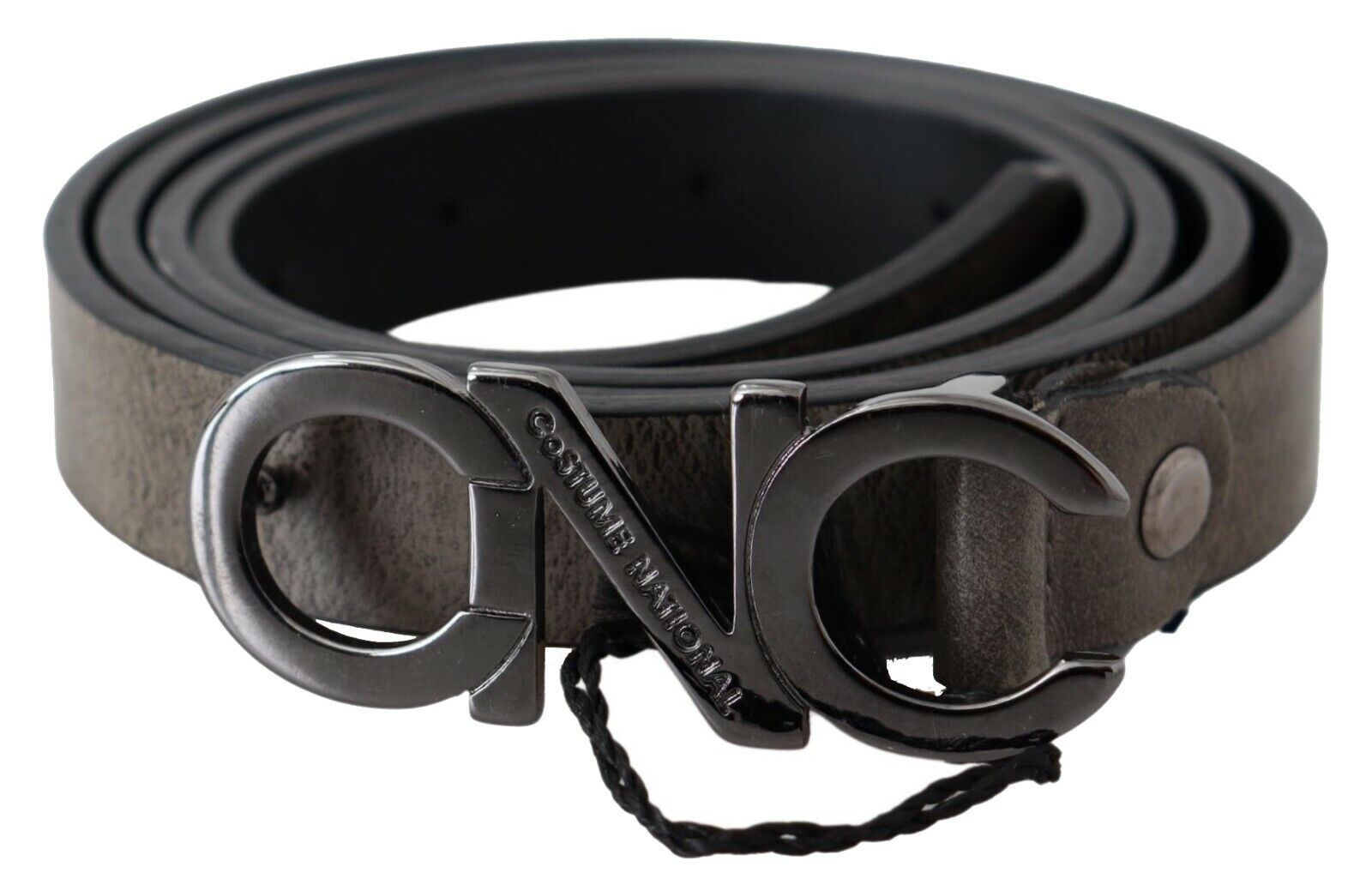 Elegant Dark Brown Leather Belt - ventzia