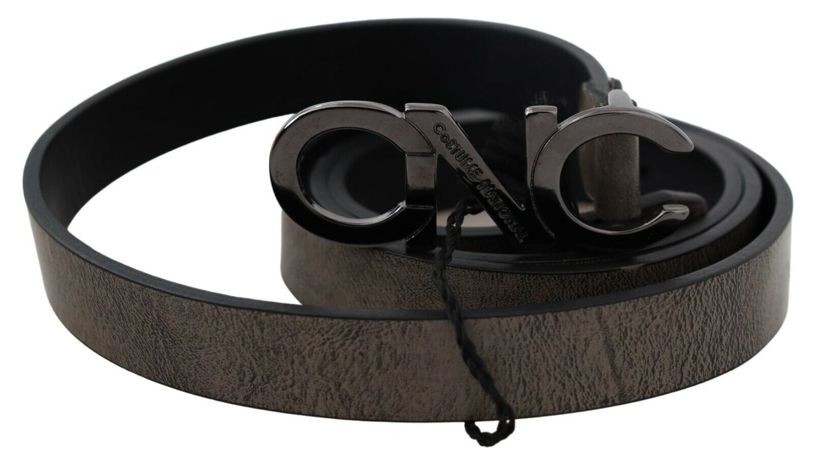 Elegant Dark Brown Leather Belt - ventzia
