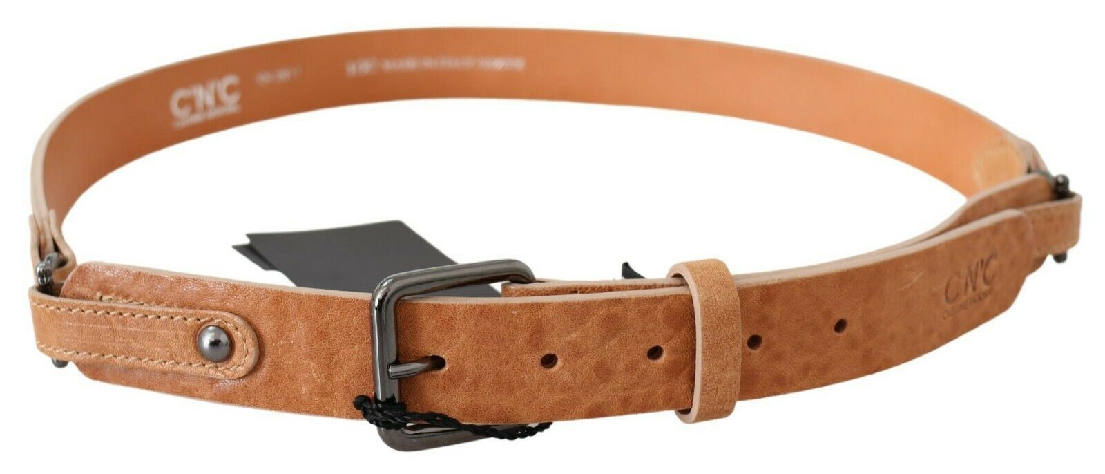 Chic Light Brown Leather Fashion Belt - ventzia