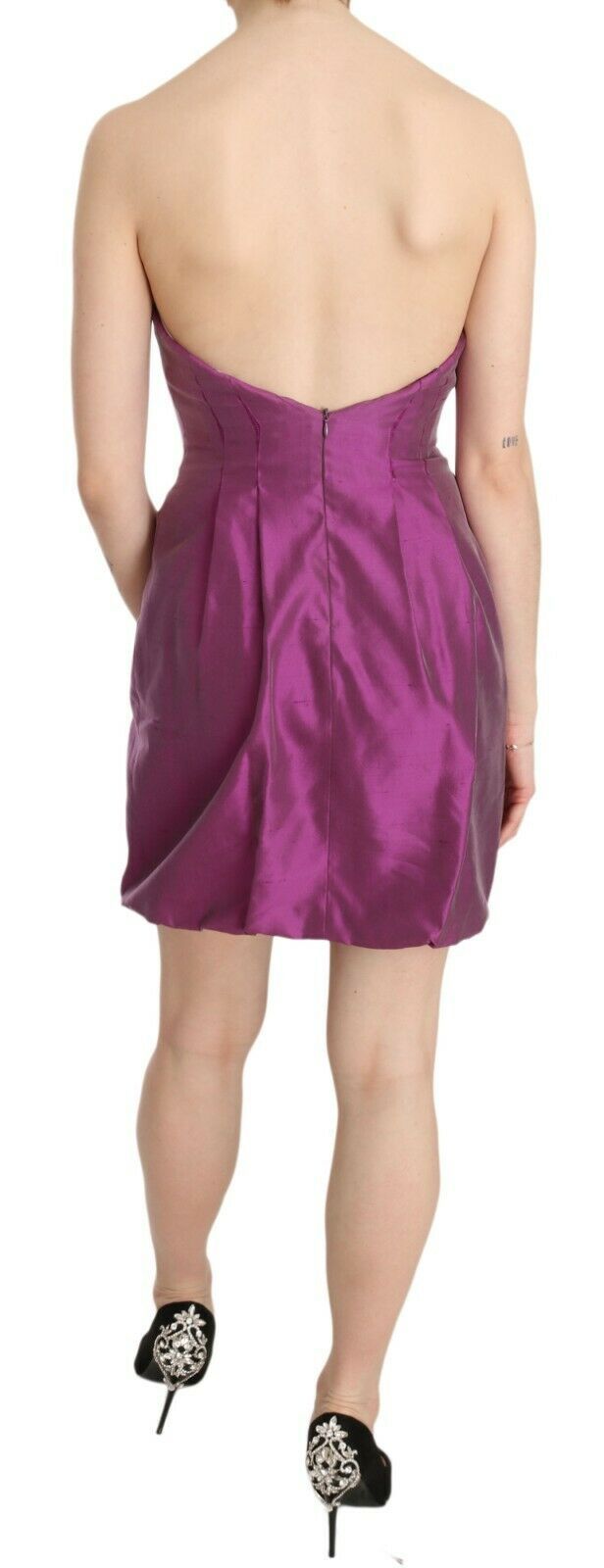 Elegant Pink Halter Mini Dress - ventzia
