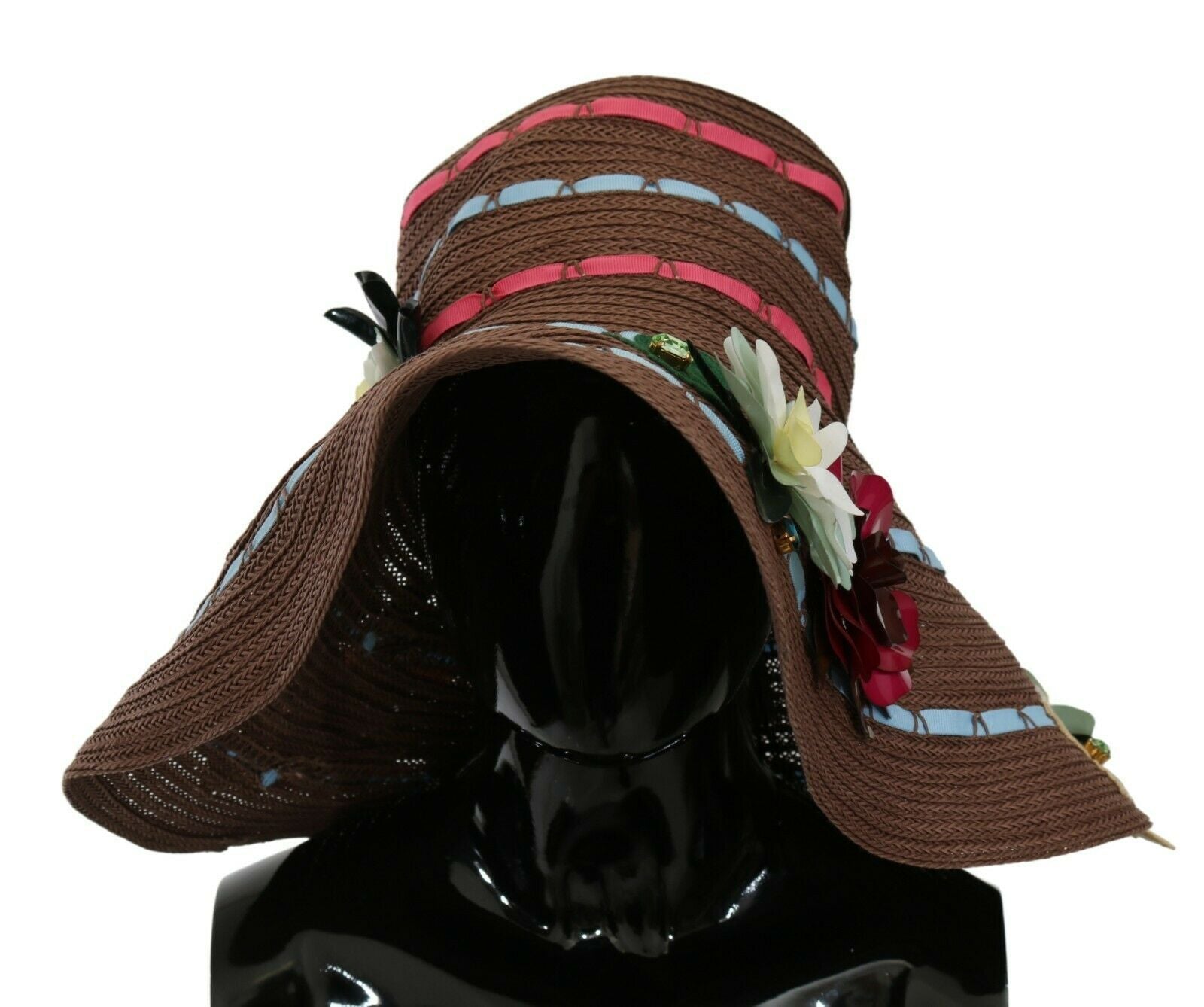 Elegant Floppy Floral Wide Brim Hat - ventzia