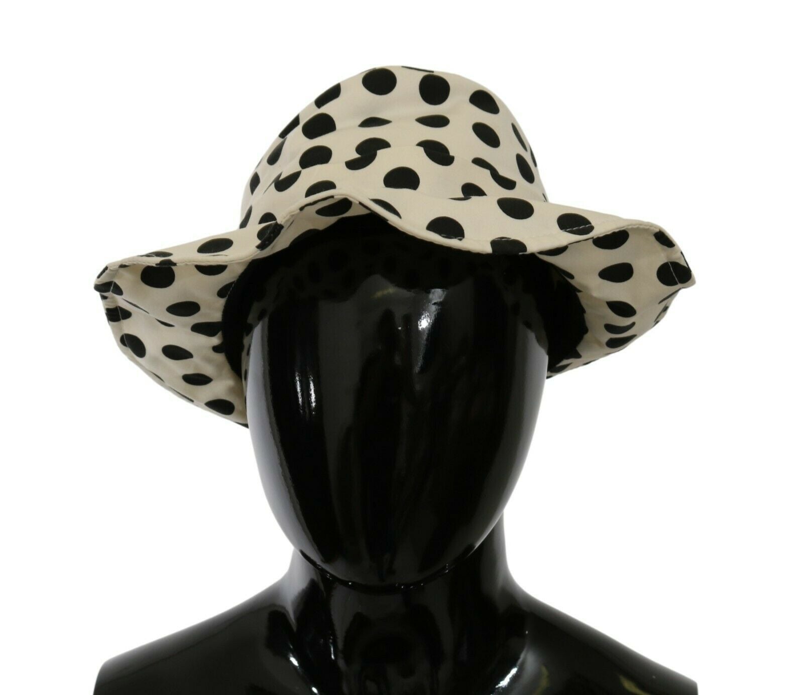 Chic Black Polka Dot Trilby Hat - ventzia