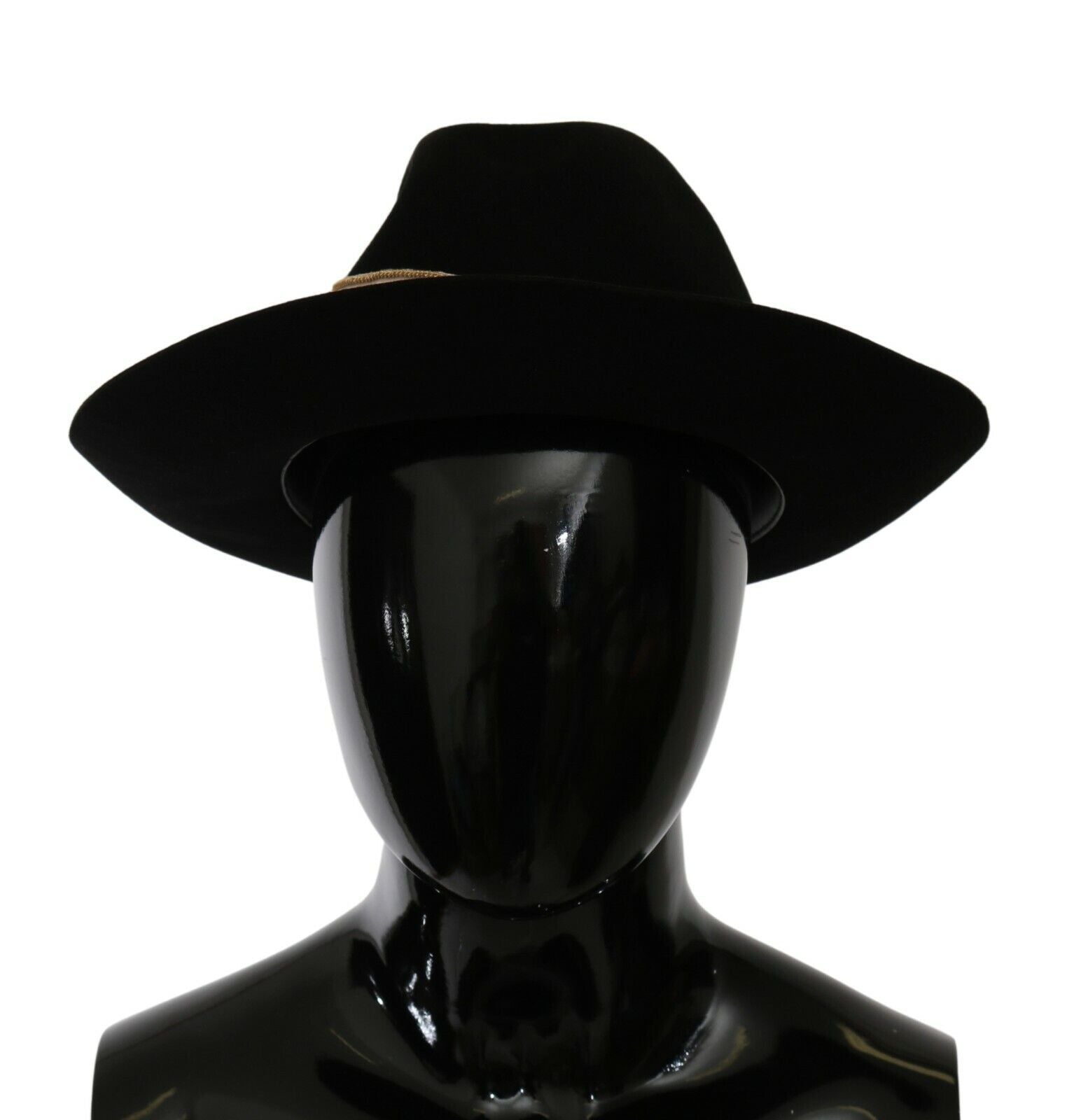 Elegant Black Lapin Wide Brim Panama Hat - ventzia