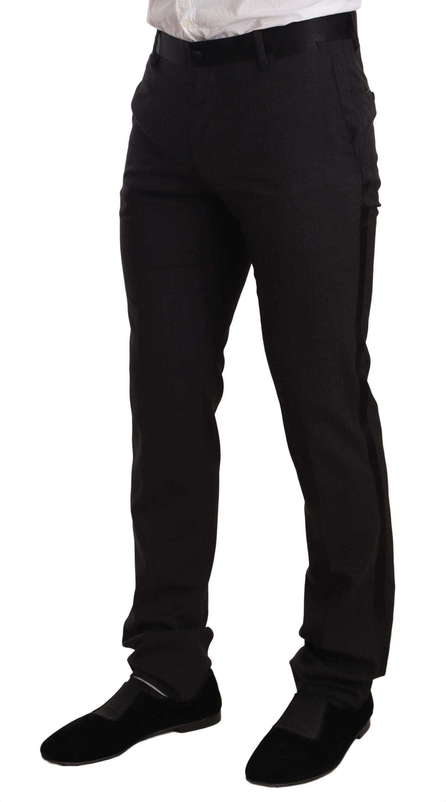 Elegant Two-Piece Velvet Suit in Blue - ventzia