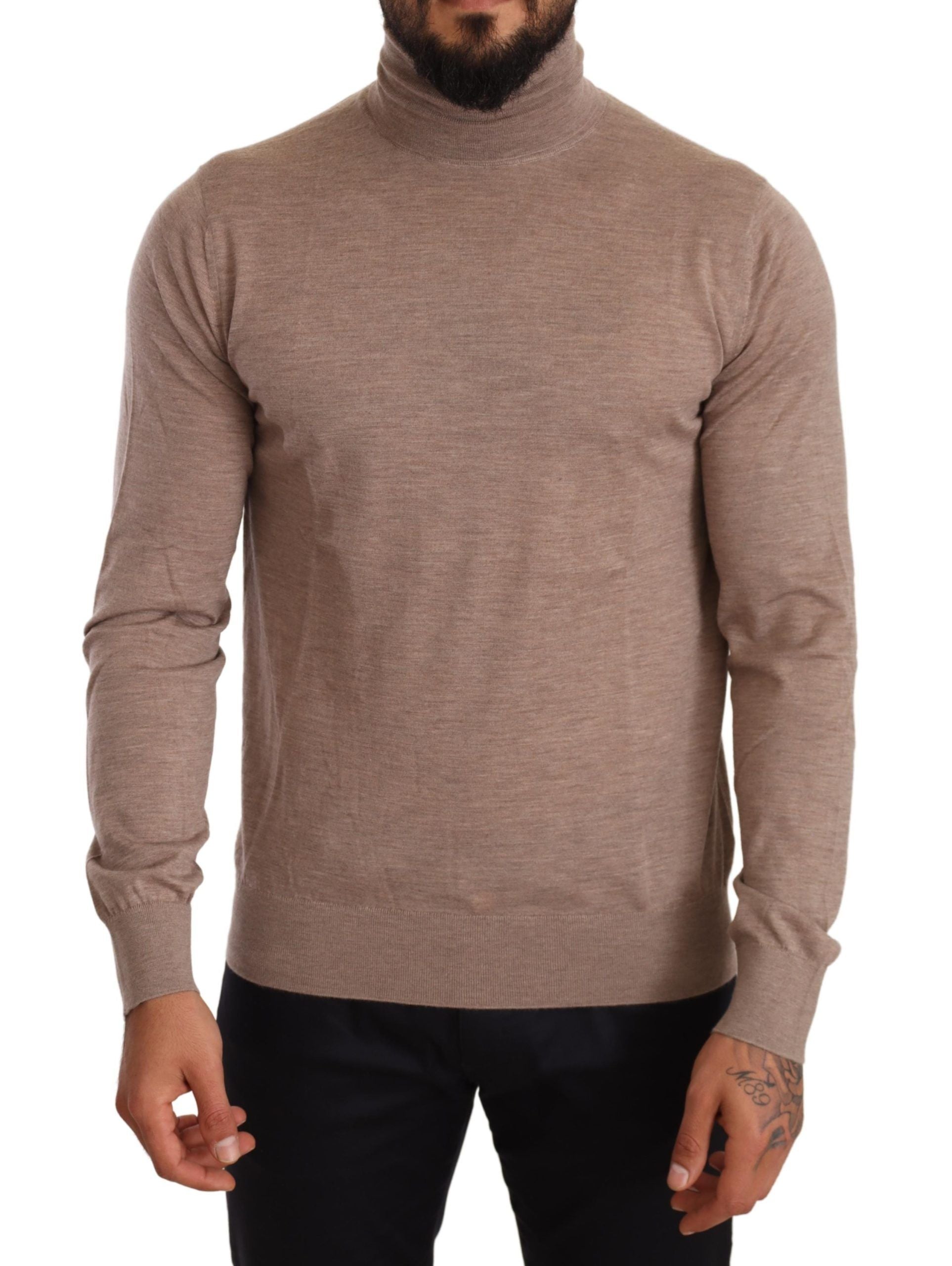 Elegant Cashmere Turtleneck Sweater - ventzia