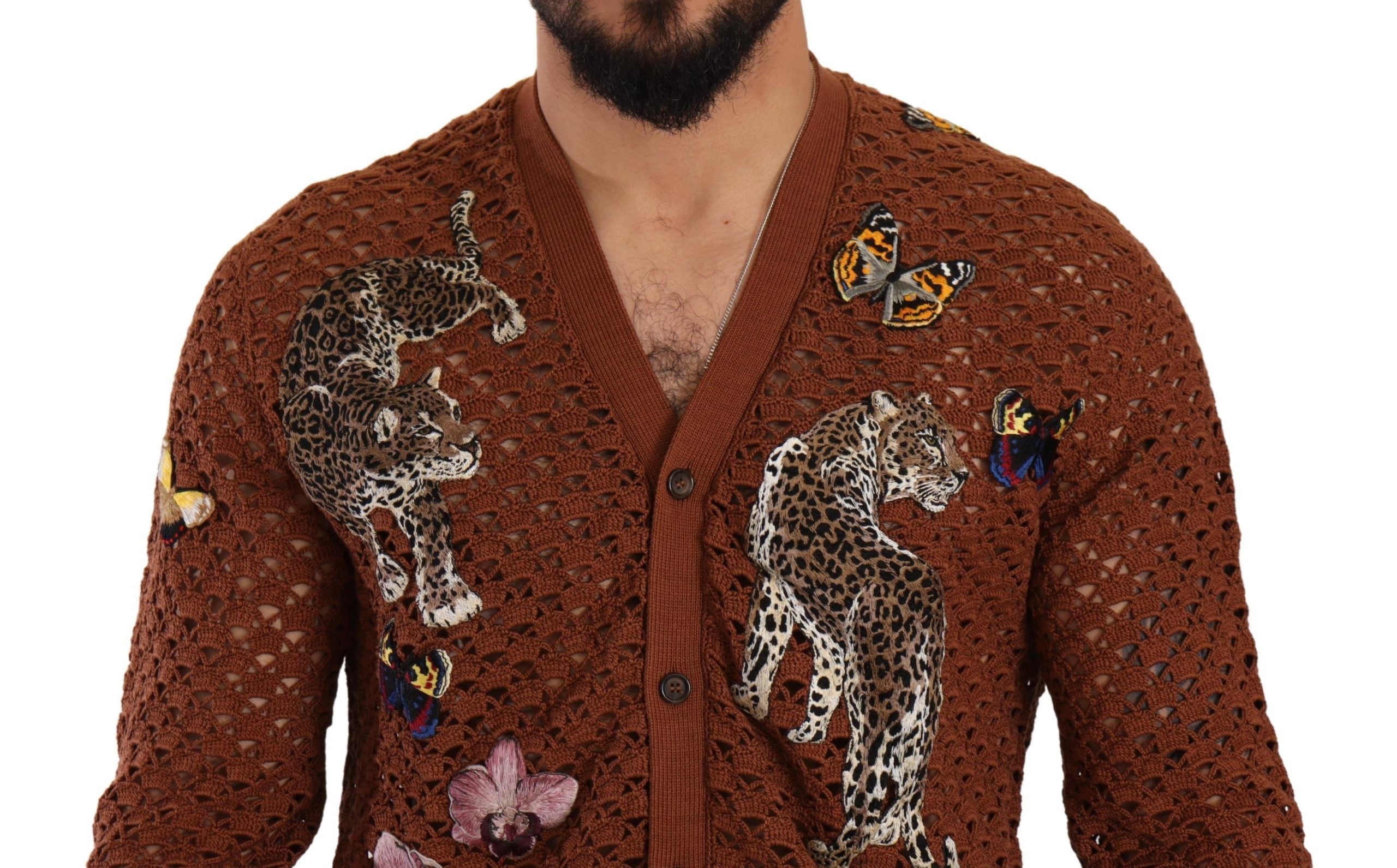 Refined Elegance Multicolor Embroidered Cardigan - ventzia